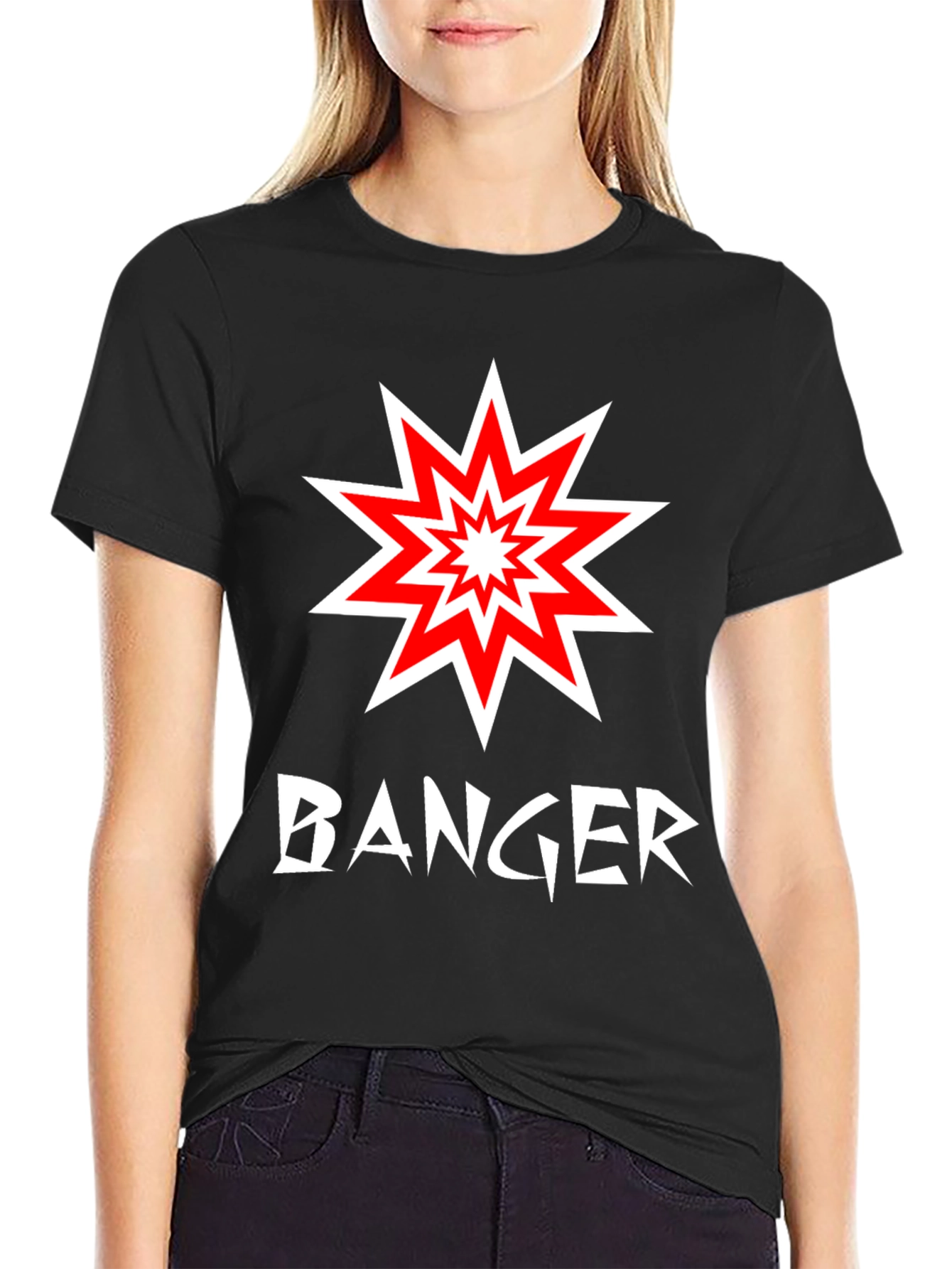 Black Banger Graphic Tee - Explosive Style! view 2