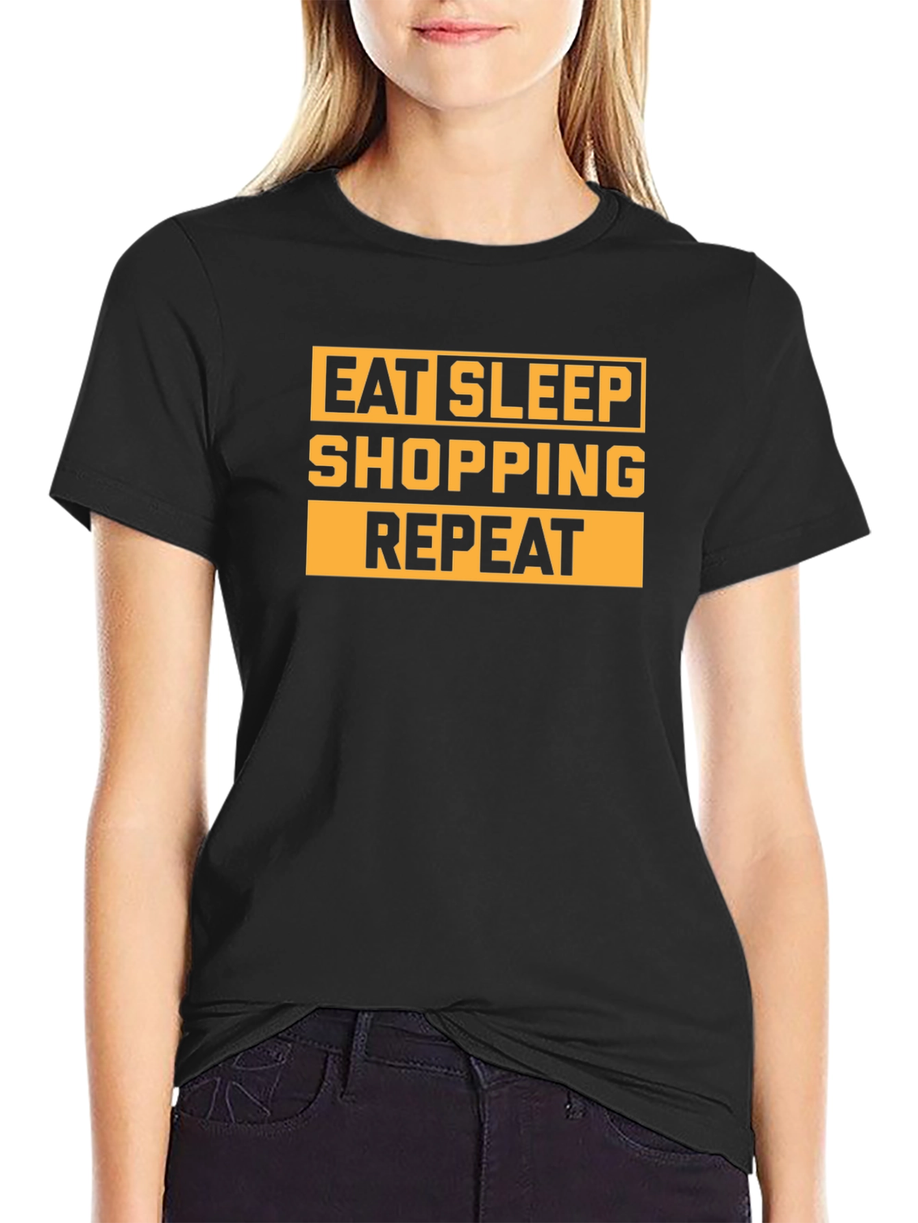 Eat Sleep Shopping Repeat Graphic Tee - 2