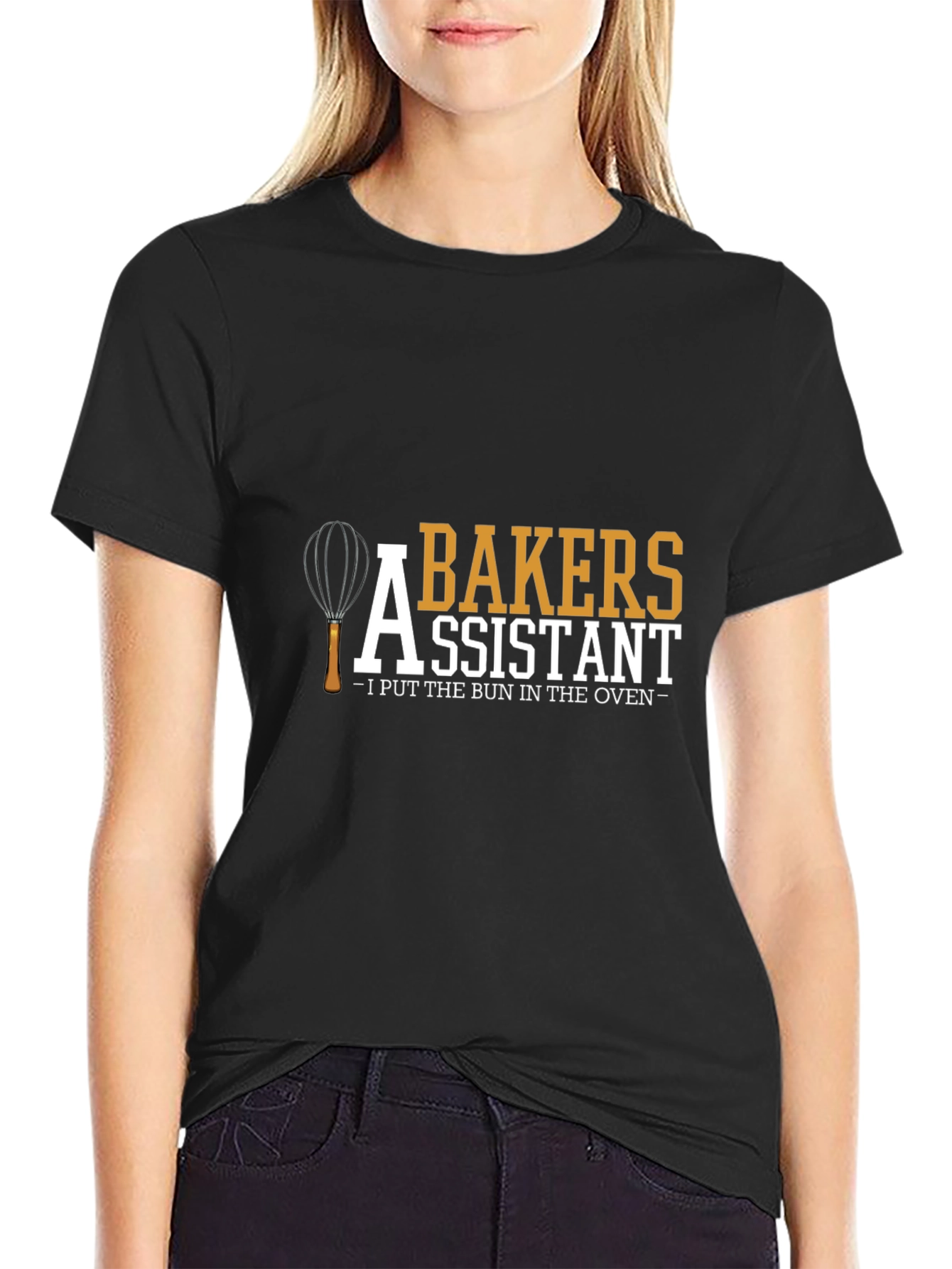 Black Baker's Assistant Novelty T-Shirt view 2