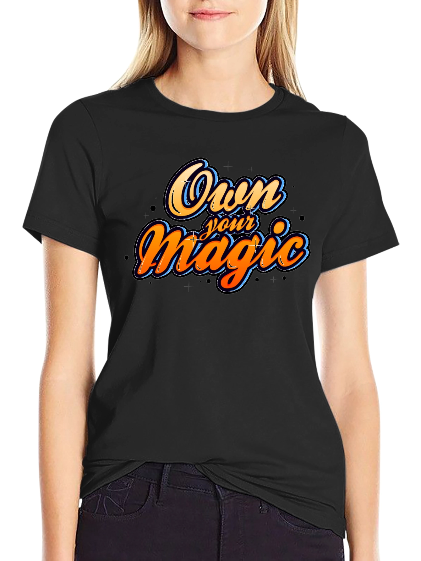 Black Own Your Magic Graphic T-Shirt - Black view 2