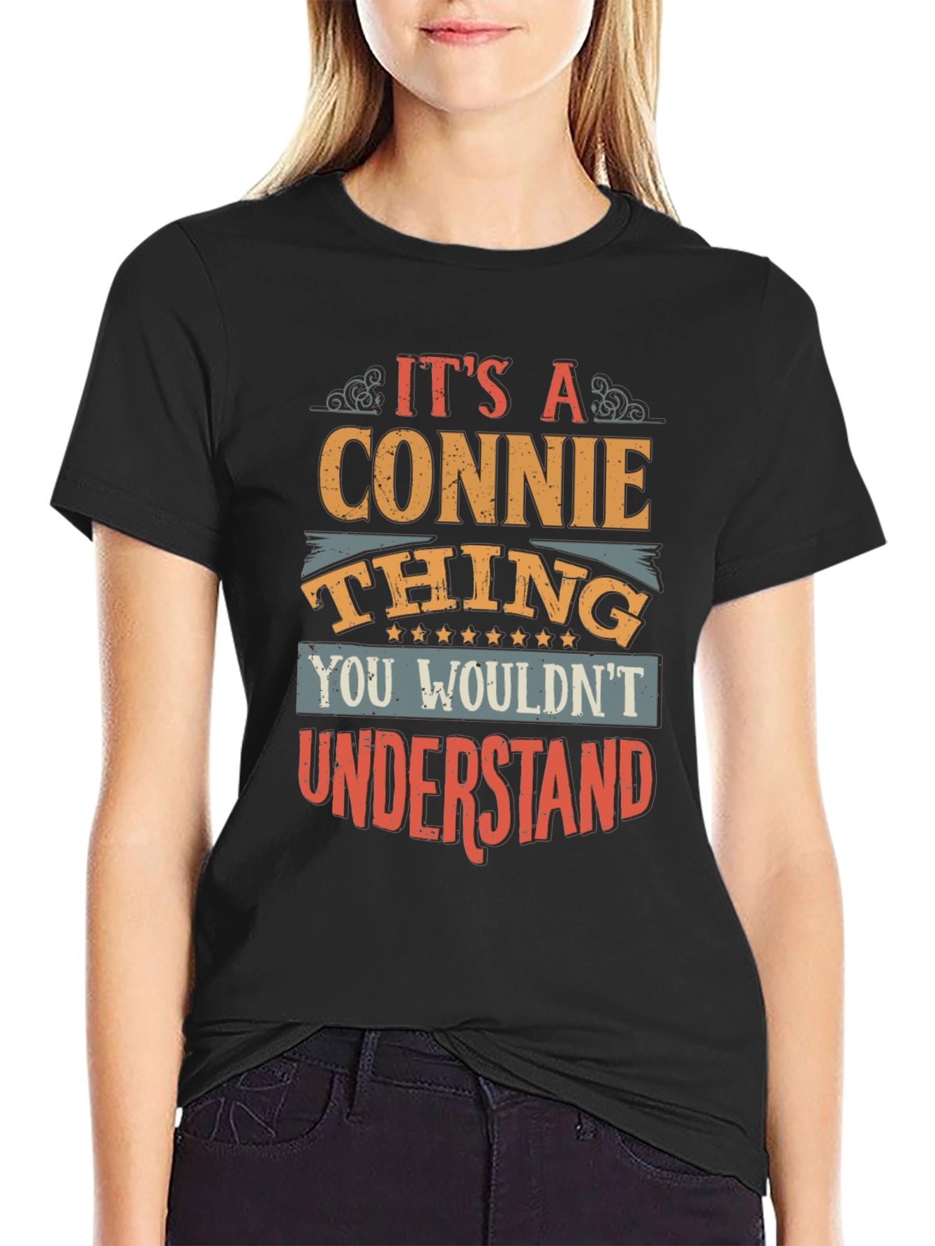 Black It's a Connie Thing T-Shirt view 2