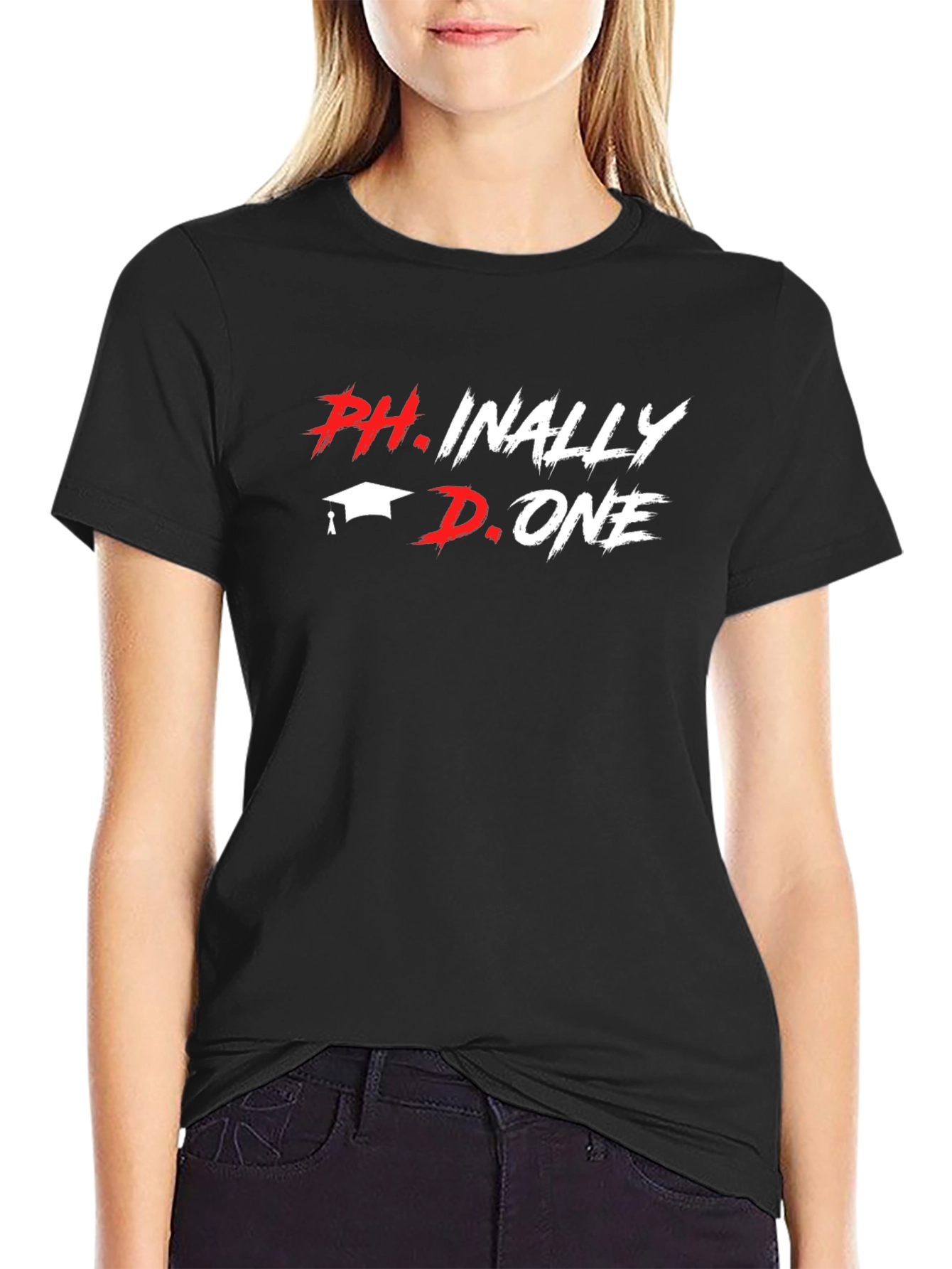 Black Ph.inally Done Black T-Shirt view 2