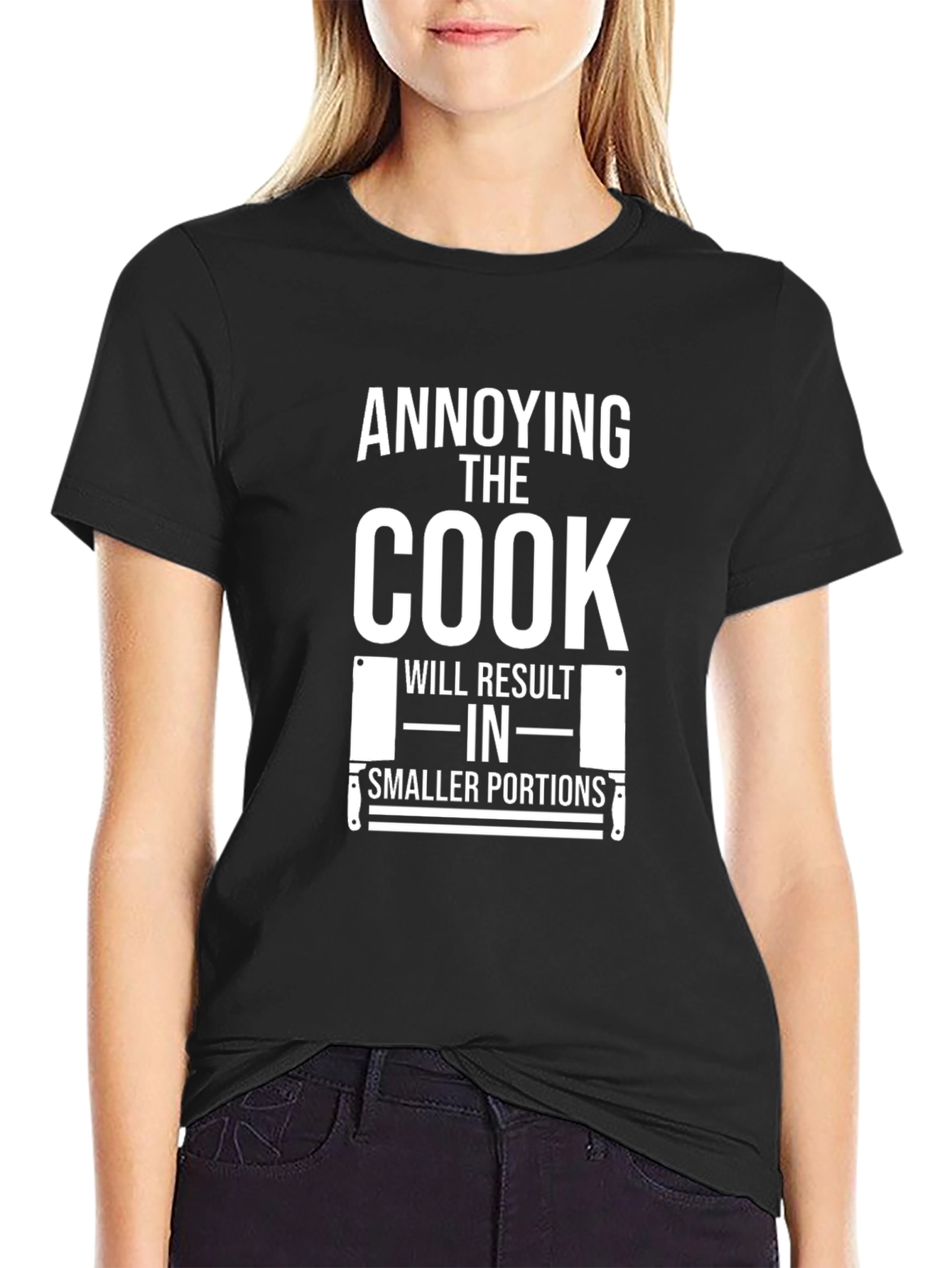 Black Annoying the Cook T-Shirt view 2