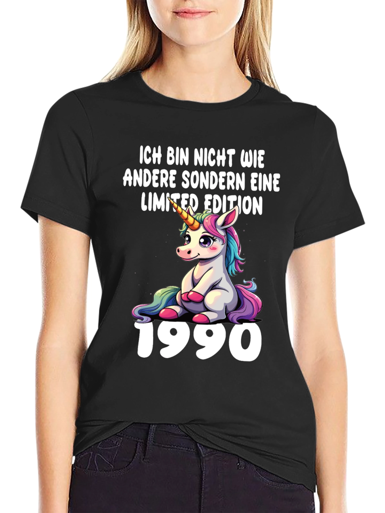 Black Limited Edition 1990 Unicorn T-Shirt view 2
