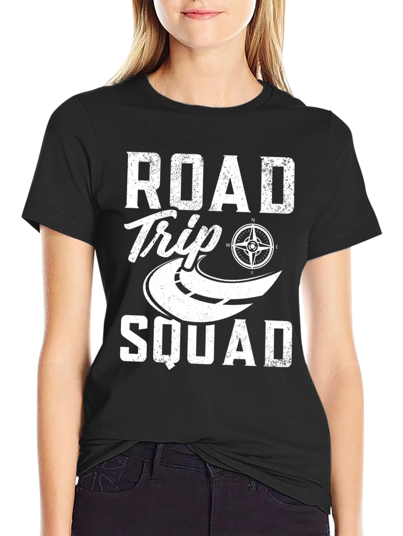 Black Road Trip Squad T-Shirt view 2