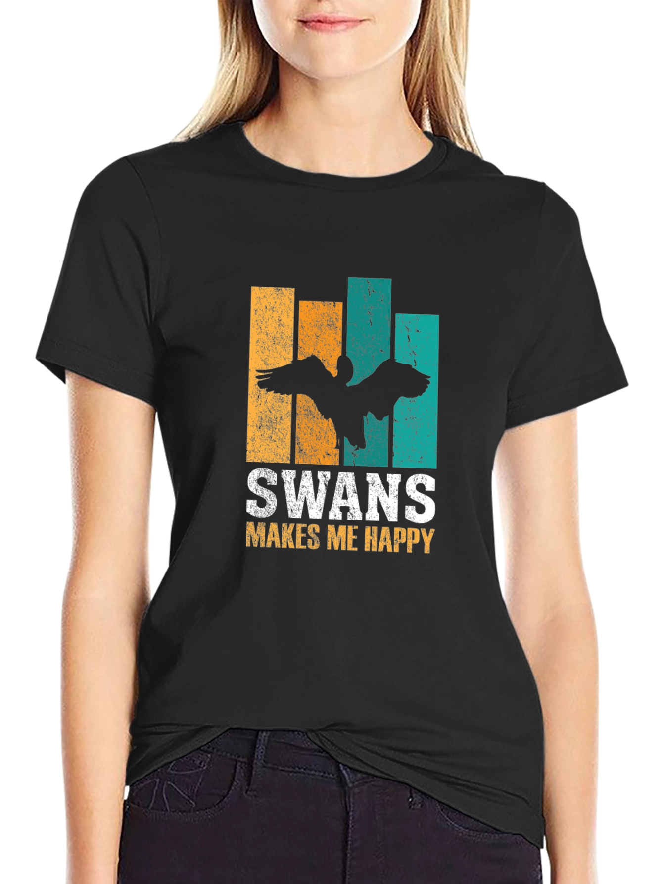 Black Swans Make Me Happy Graphic Tee view 2
