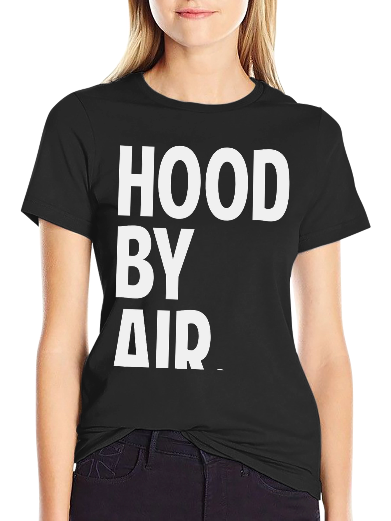 Black Hood By Air Black T-Shirt view 2