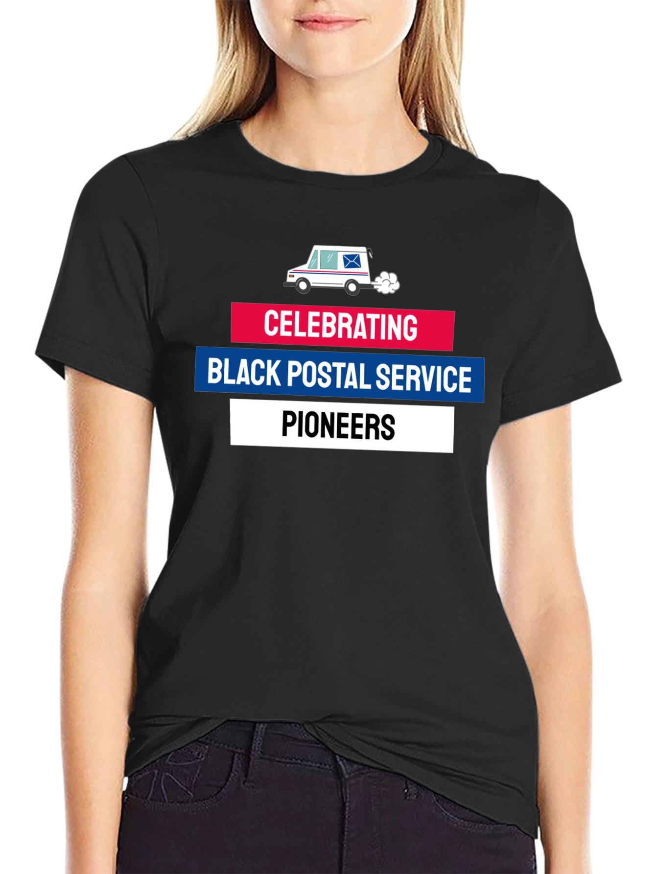 Black Postal Service Pioneers T-Shirt - 2