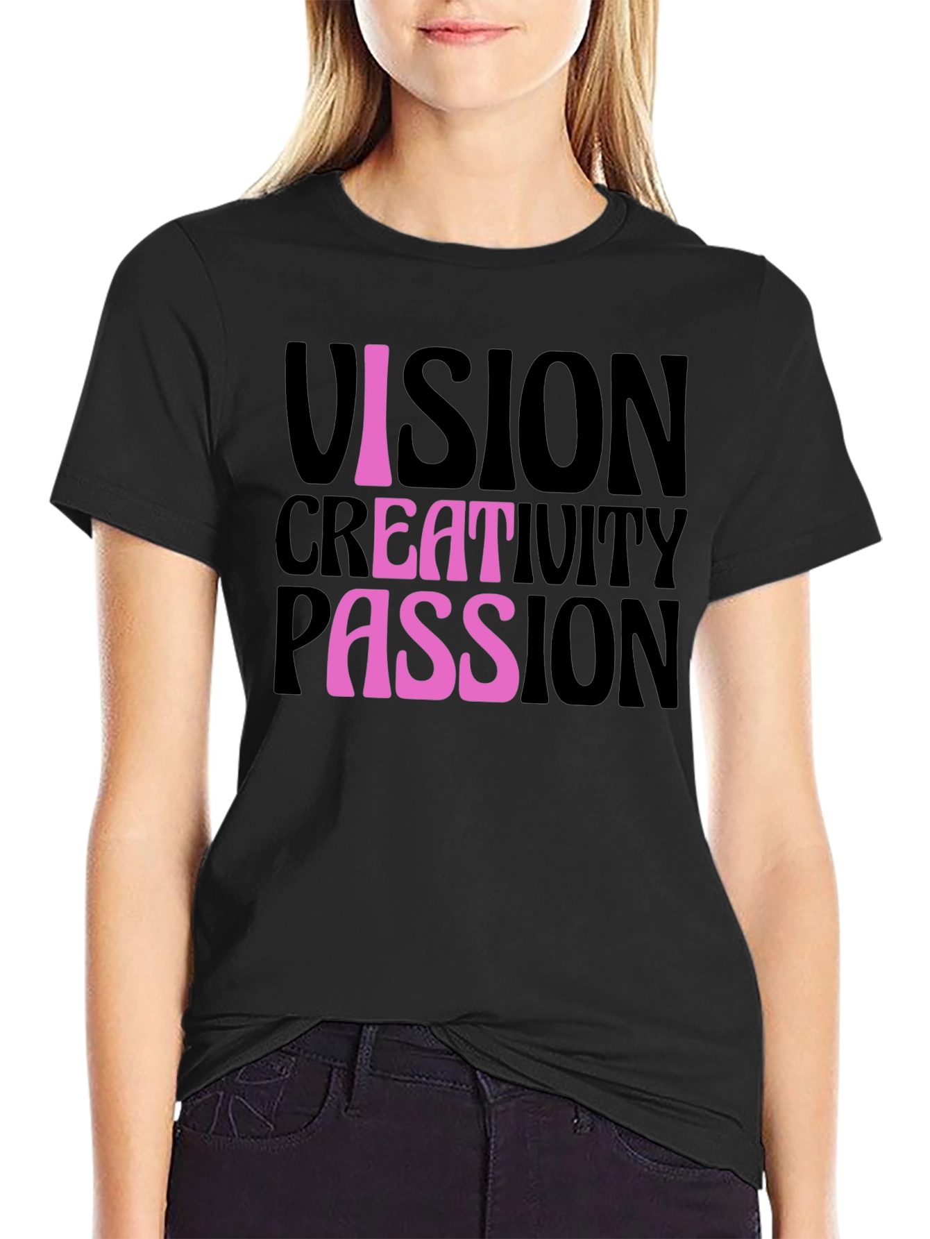 Black Vision, Creativity, Passion T-Shirt view 2