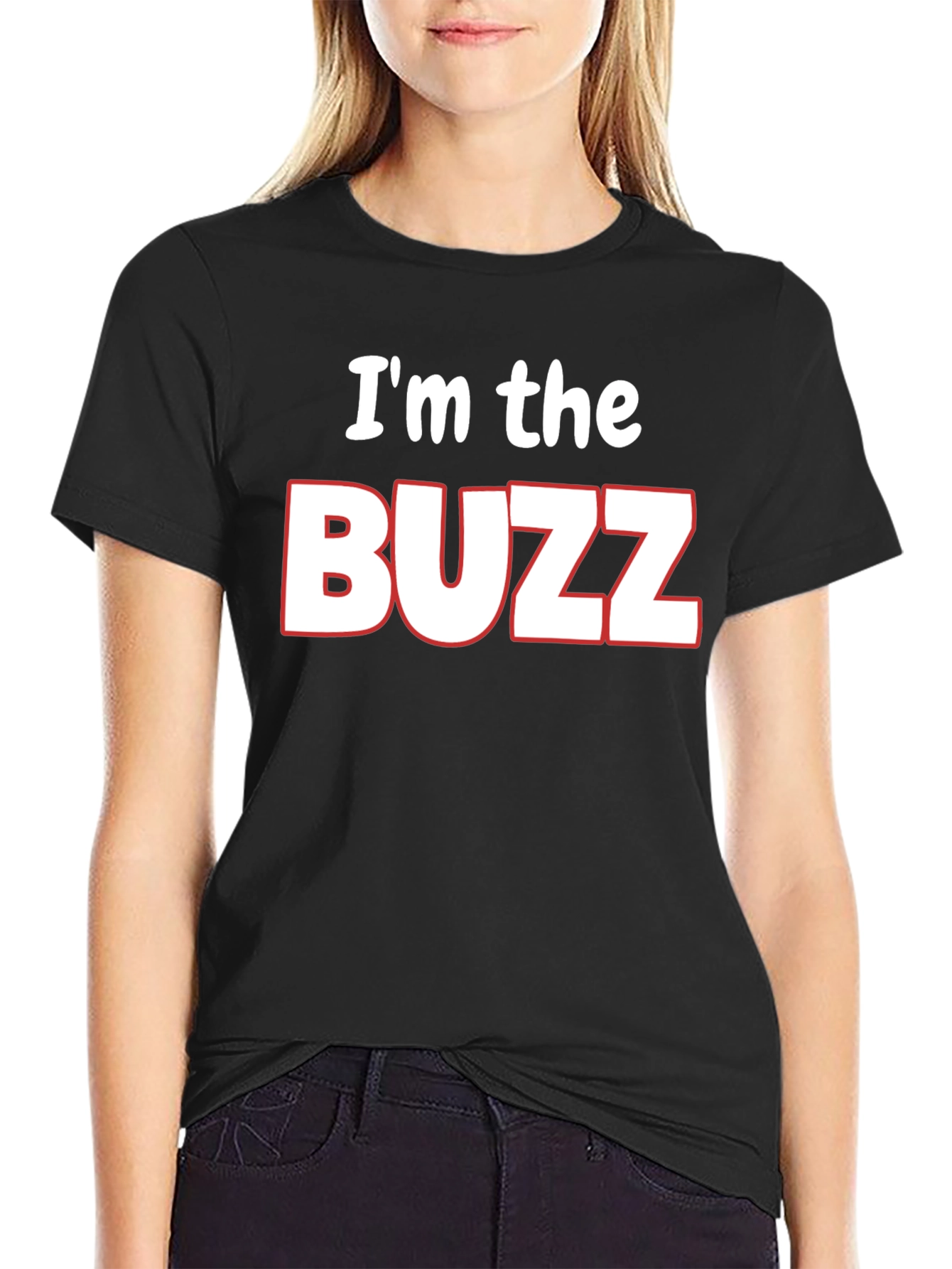 Black I'm the Buzz T-Shirt - Funny Novelty Tee view 2