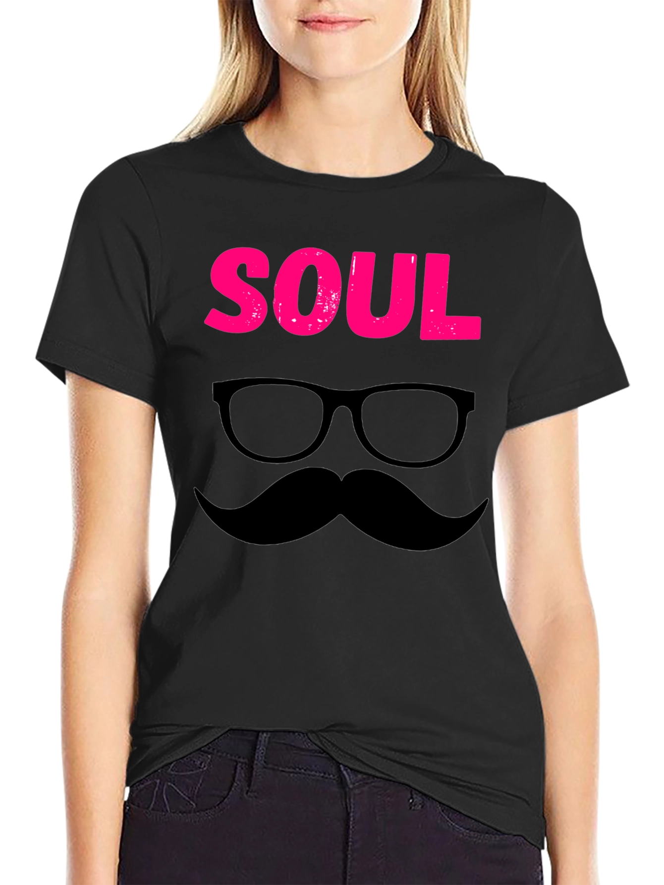 Black Soul Man Graphic Tee - Funky Retro Style view 2