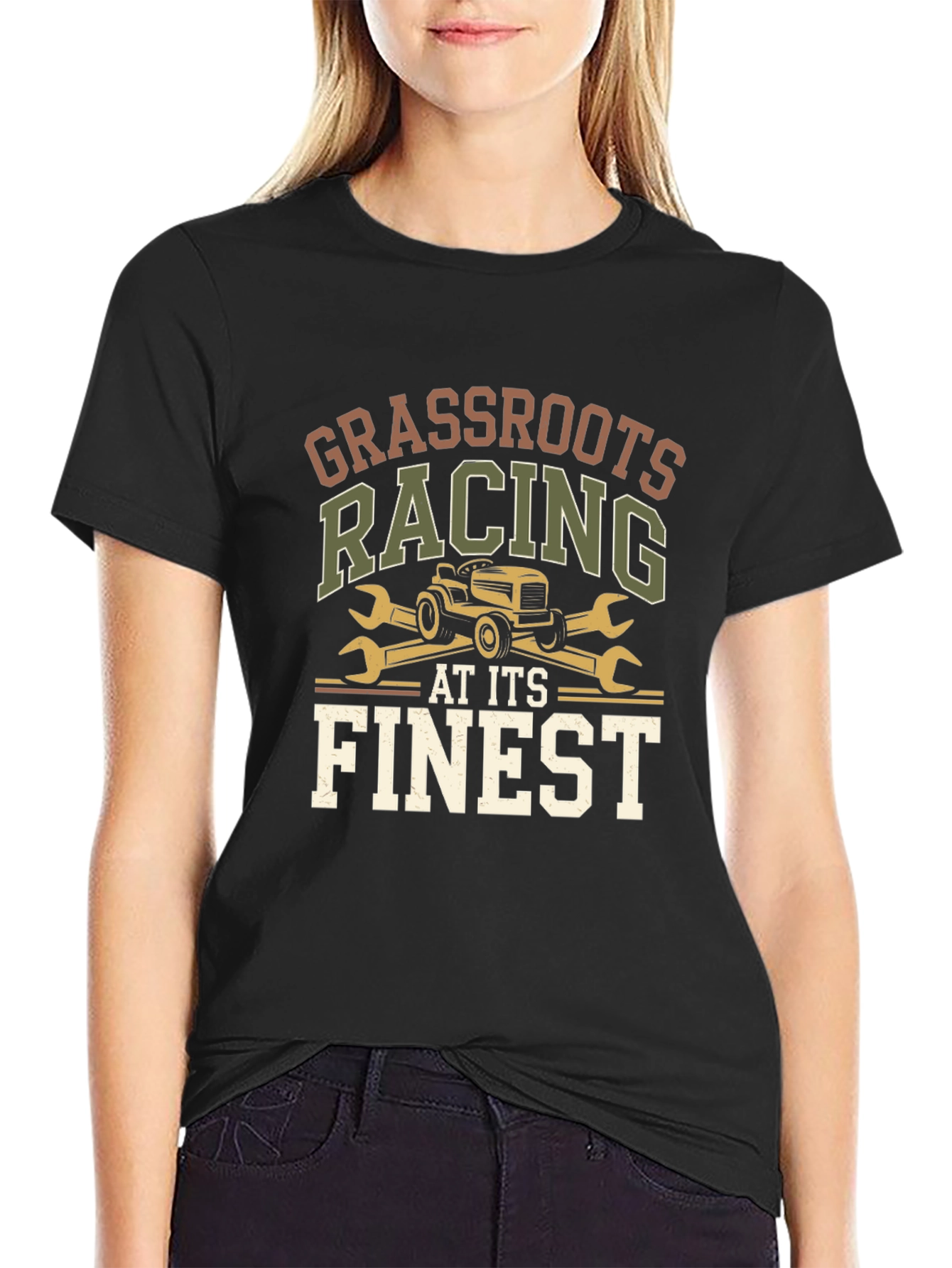 Black Grassroots Racing T-Shirt - At Its Finest view 2