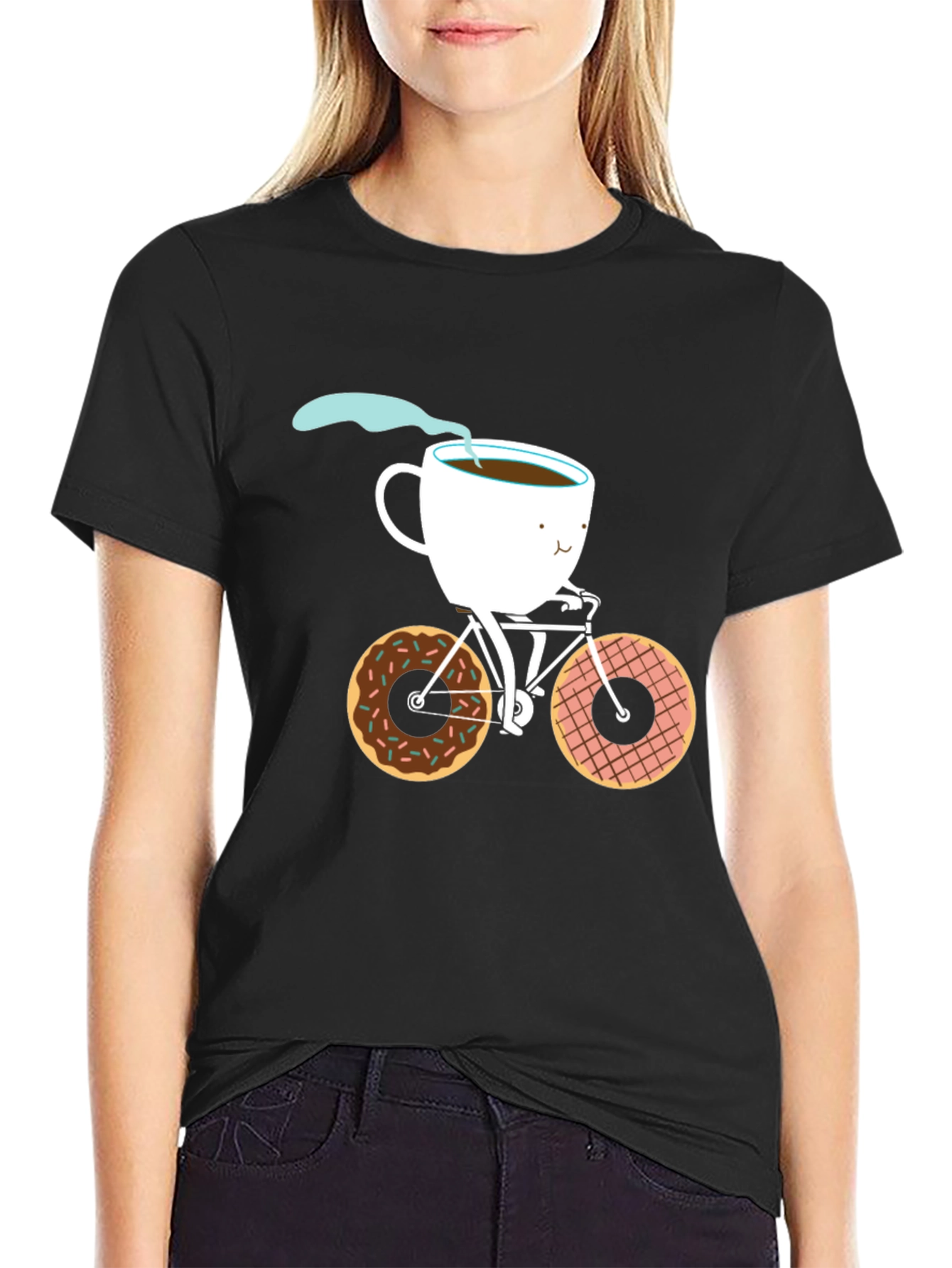 Black Coffee & Donuts Cycle T-Shirt view 2