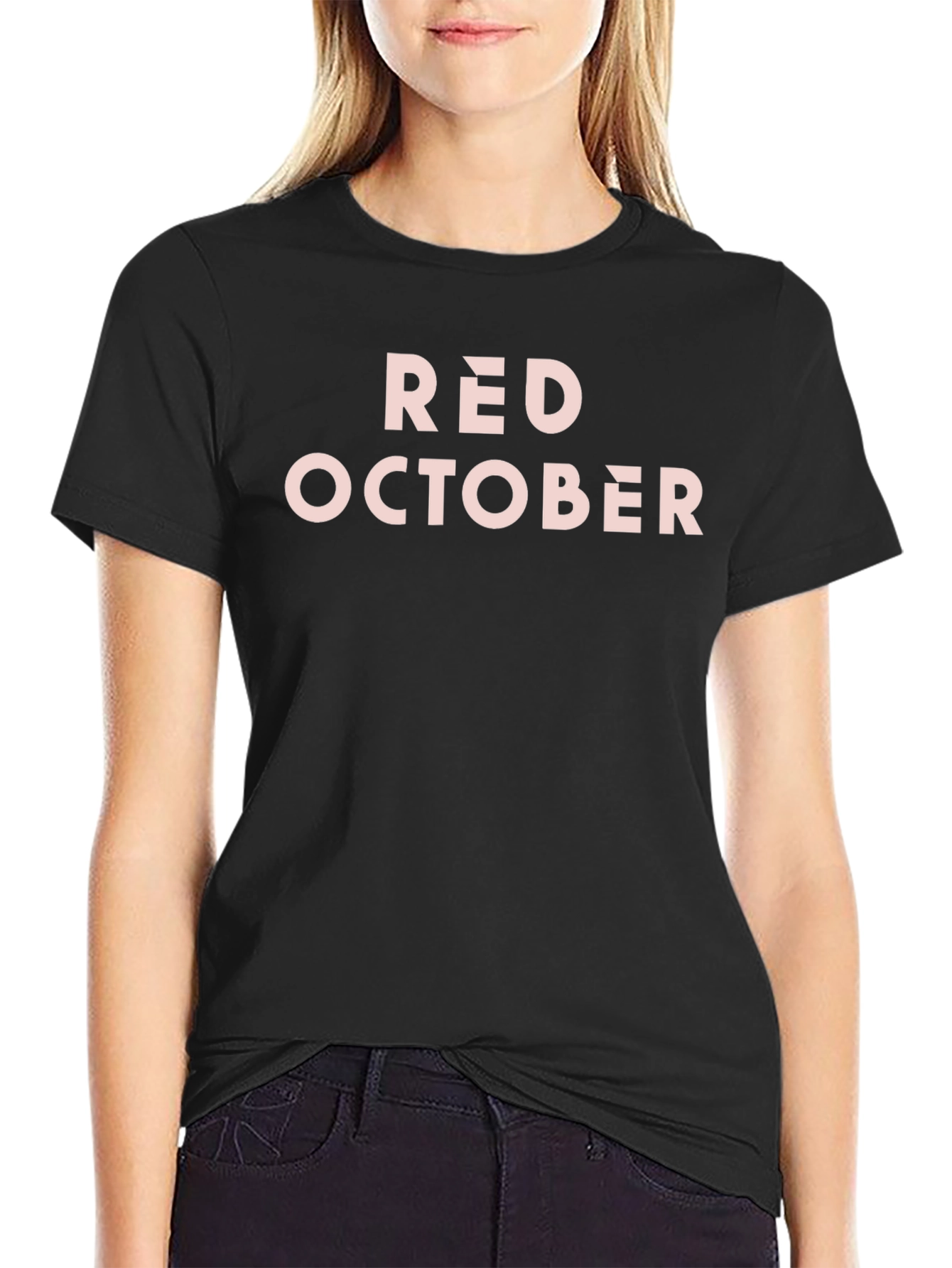 Black Red October Graphic Tee - Premium Comfort view 2