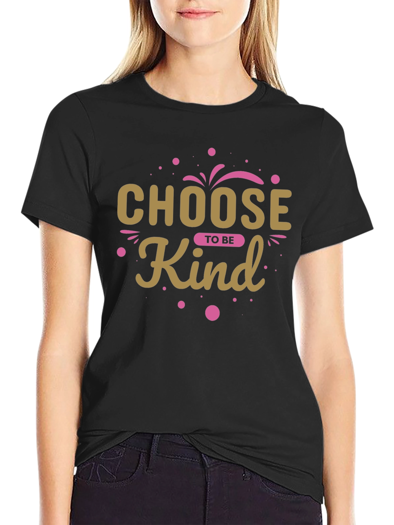 Black Choose to be Kind Graphic T-Shirt view 2