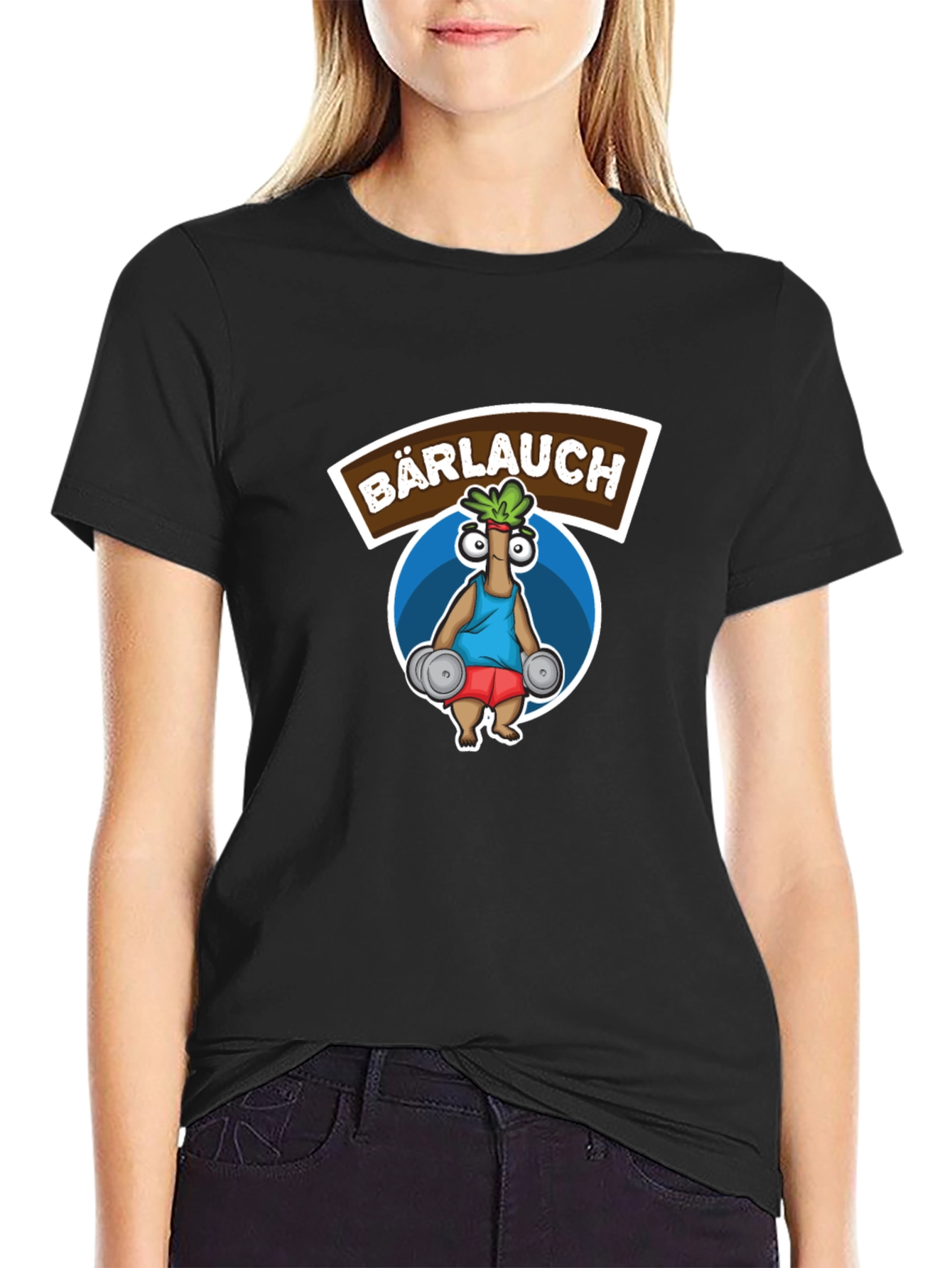 Barlauch Workout Graphic Tee - Black Cotton T-Shirt - 2