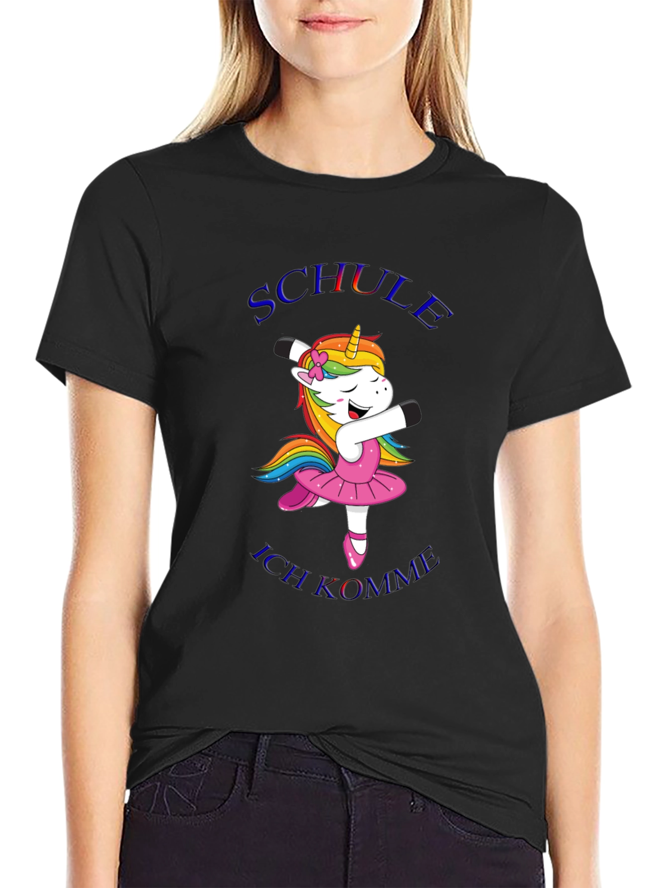Black Unicorn Dab T-Shirt - School Ready view 2