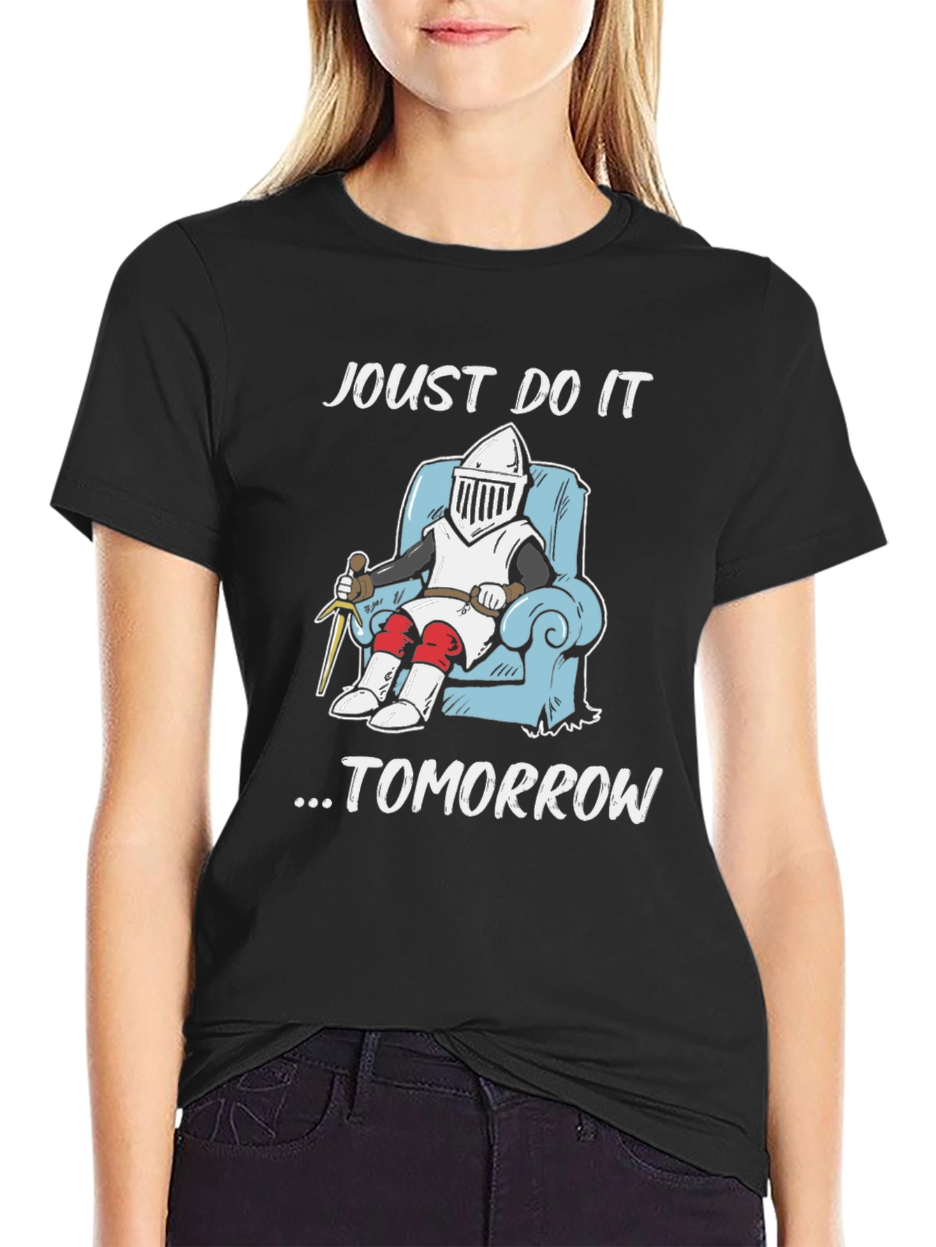 Black Joust Do It Tomorrow T-Shirt view 2