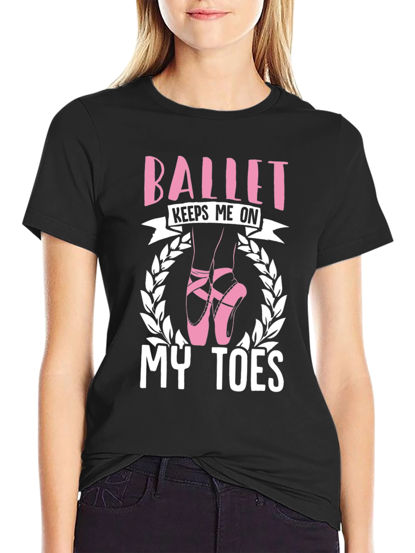Ballet Keeps Me On My Toes Graphic T-Shirt - 2