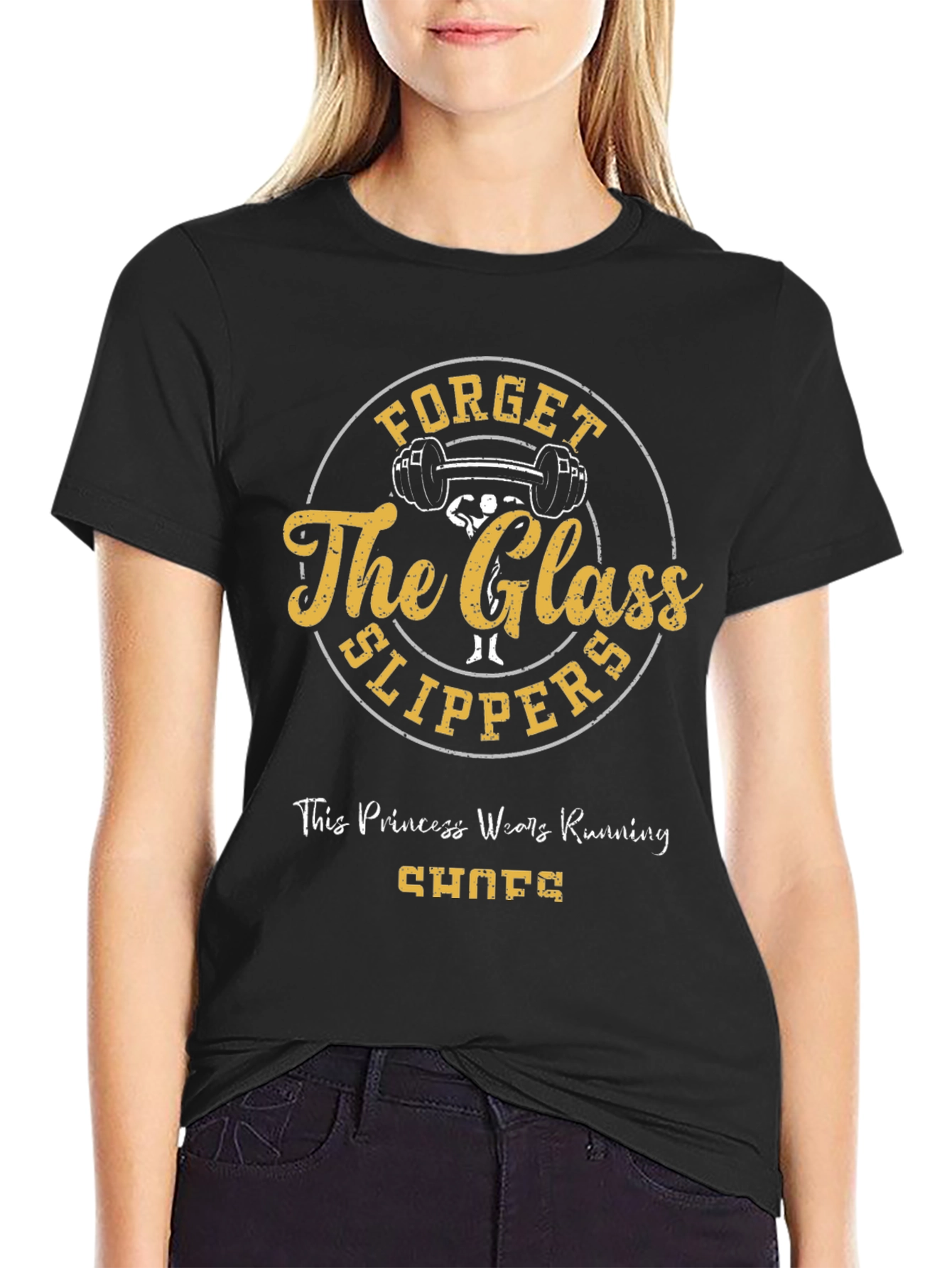 Black Forget Glass Slippers T-Shirt view 2