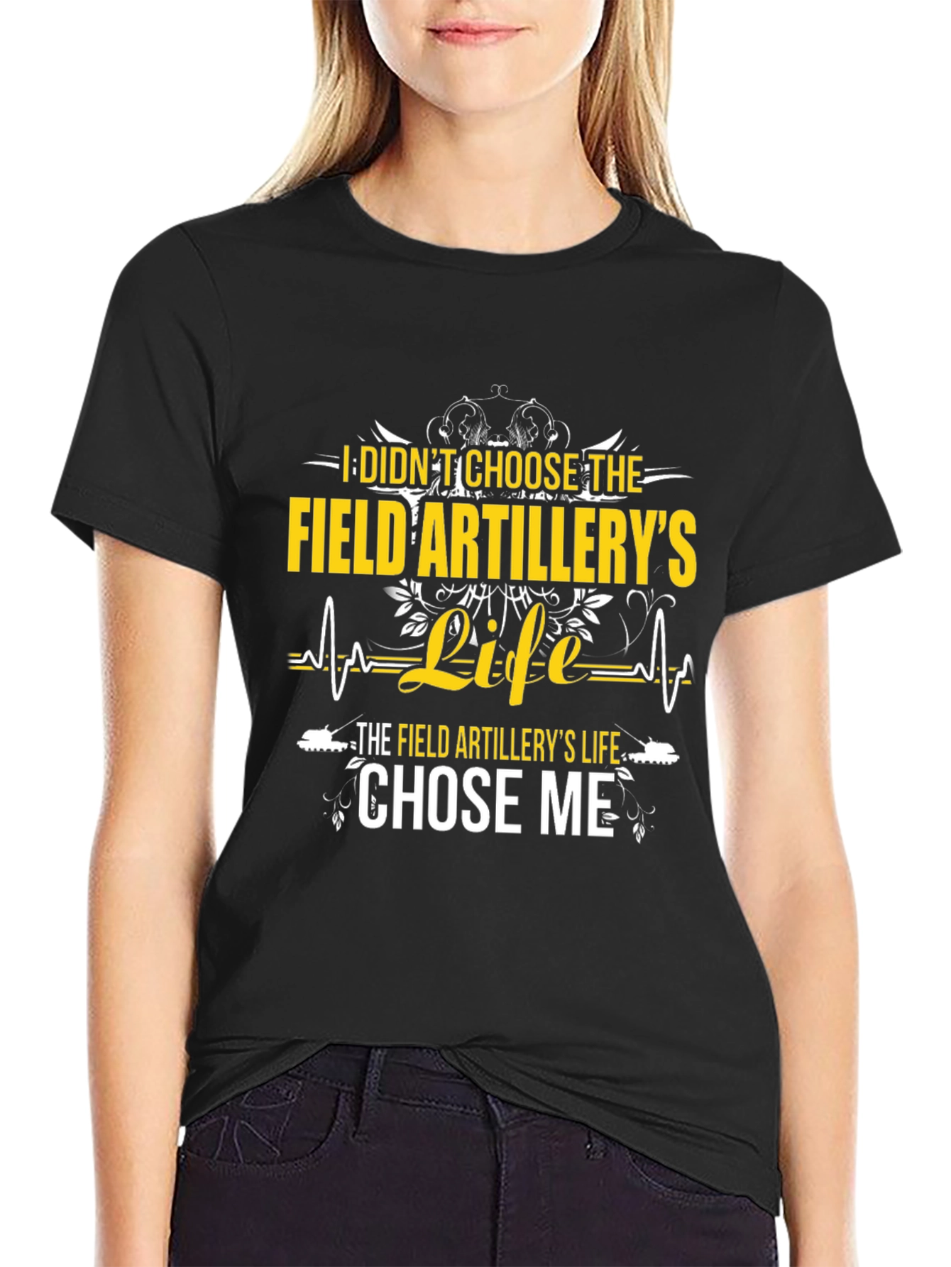 Black Field Artillery Life T-Shirt view 2