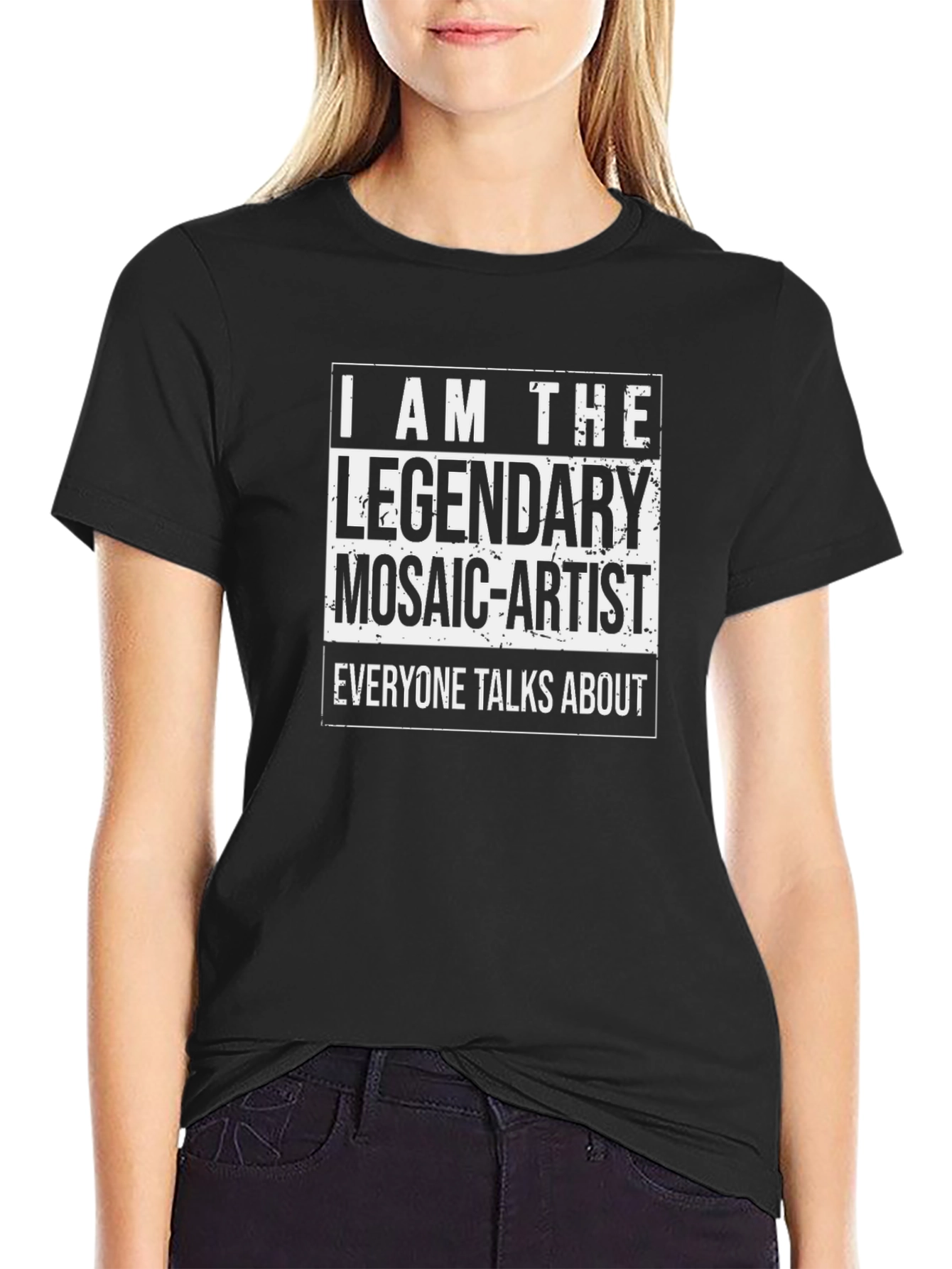 Black Legendary Mosaic Artist T-Shirt - Black view 2