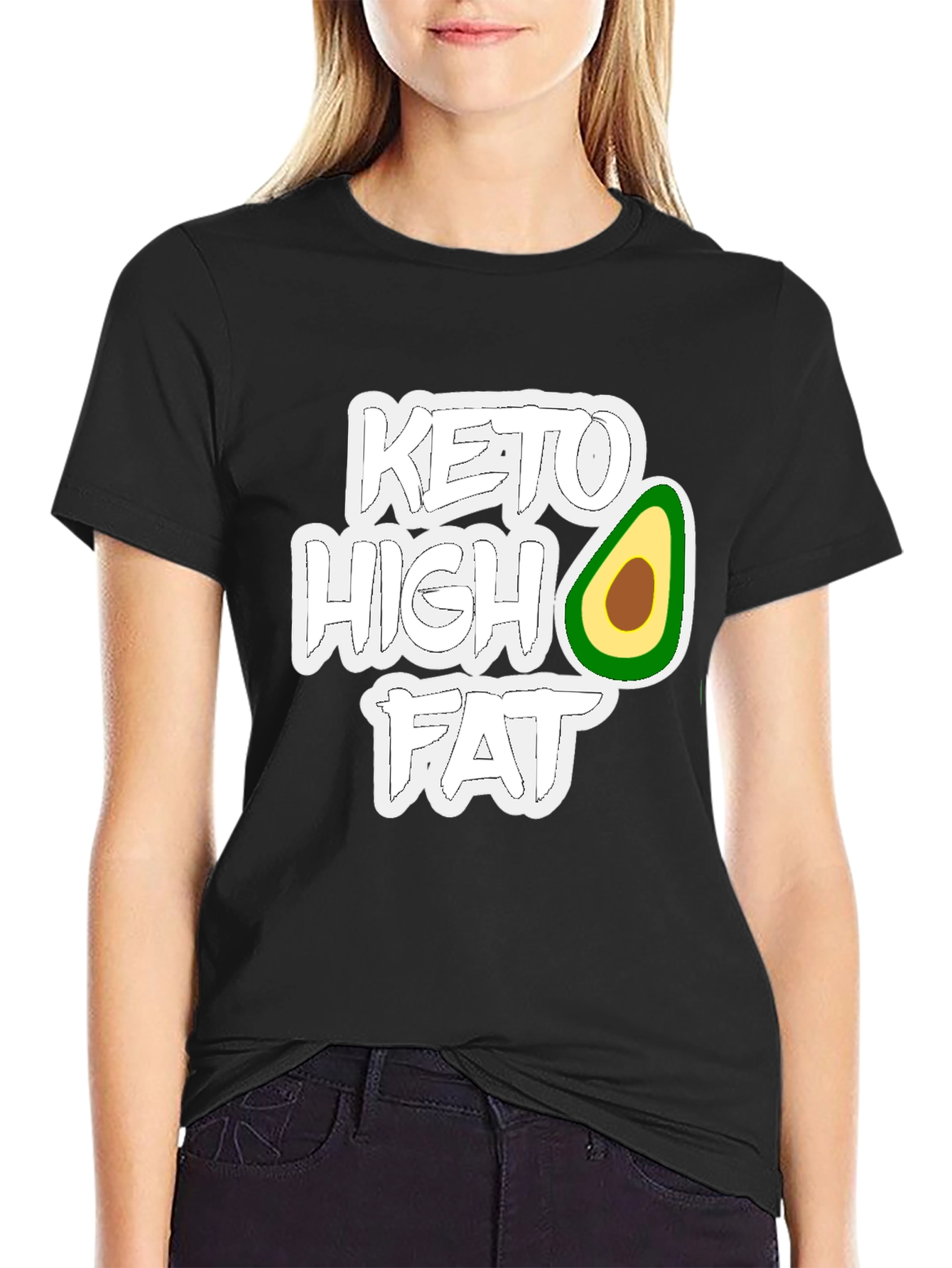 Keto High Fat T-Shirt - Avocado Design - 2