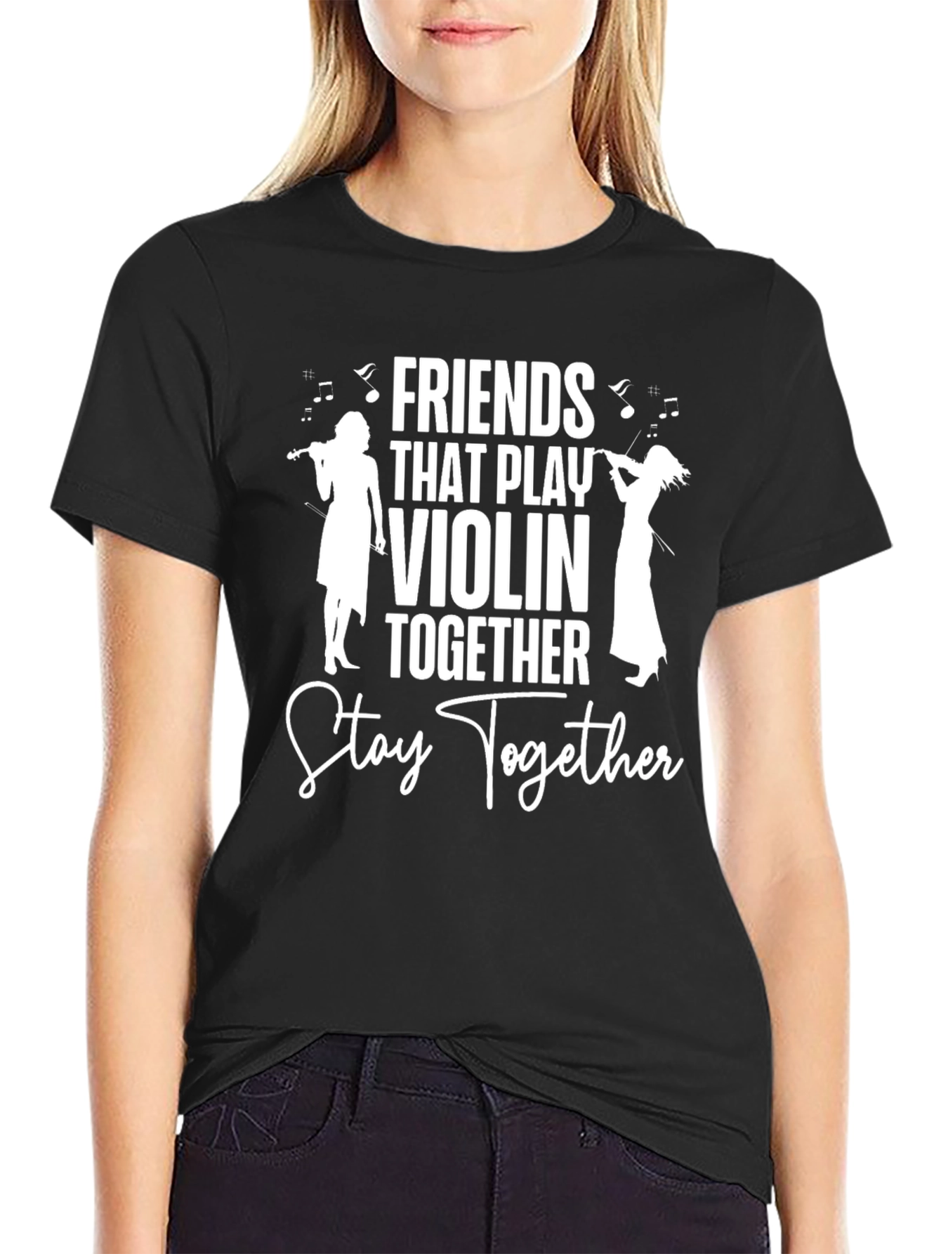 Friends That Play Violin Together T-Shirt - 2