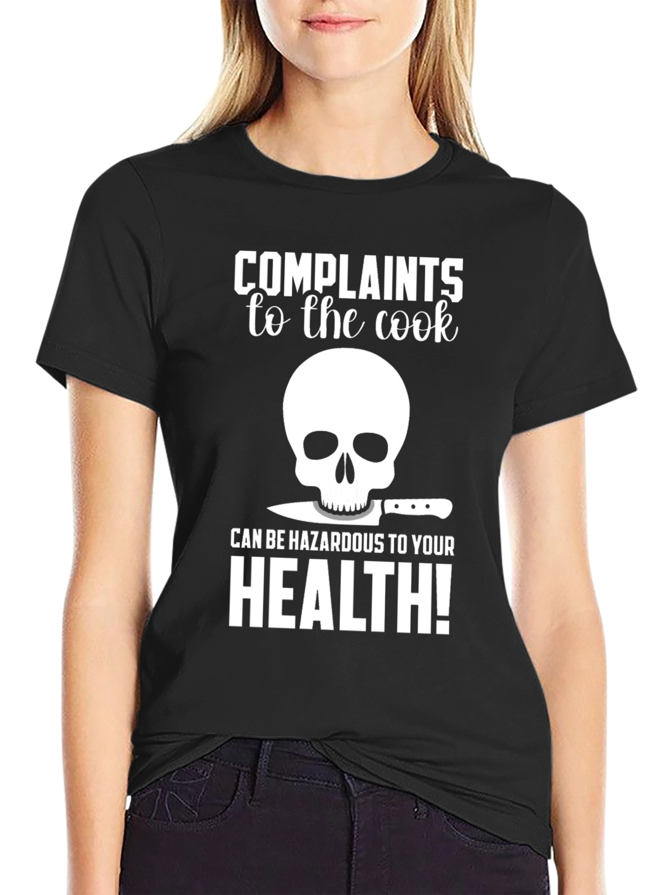 Complaints to the Cook T-Shirt - Funny Chef Skull Tee - 2