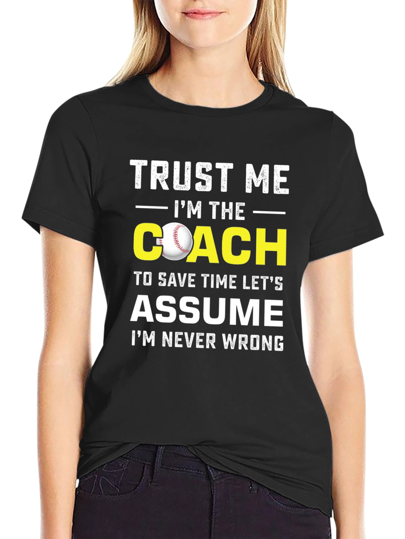 Black Trust Me I'm The Coach T-Shirt view 2