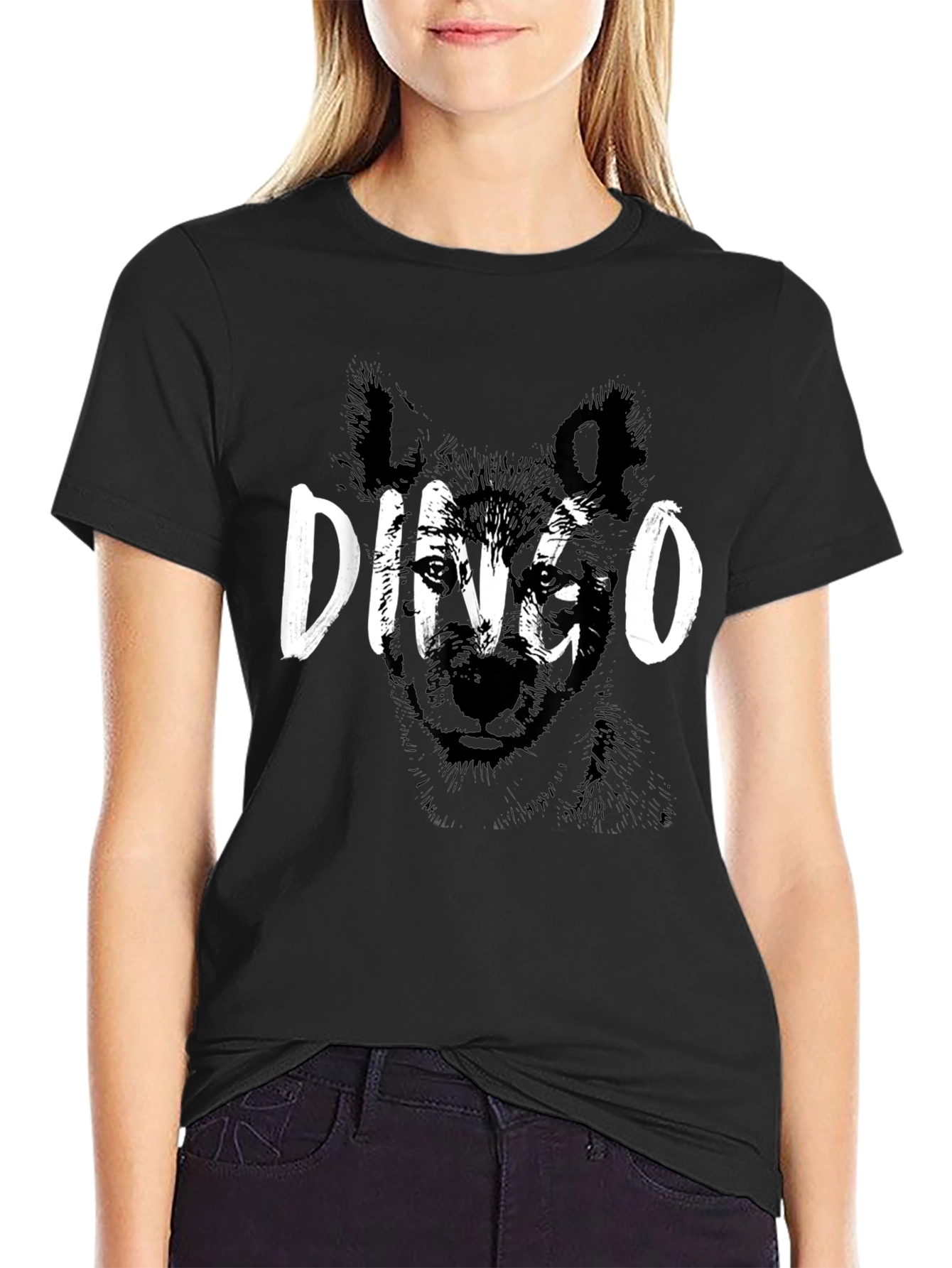 Black Dingo Graphic Print Black T-Shirt view 2