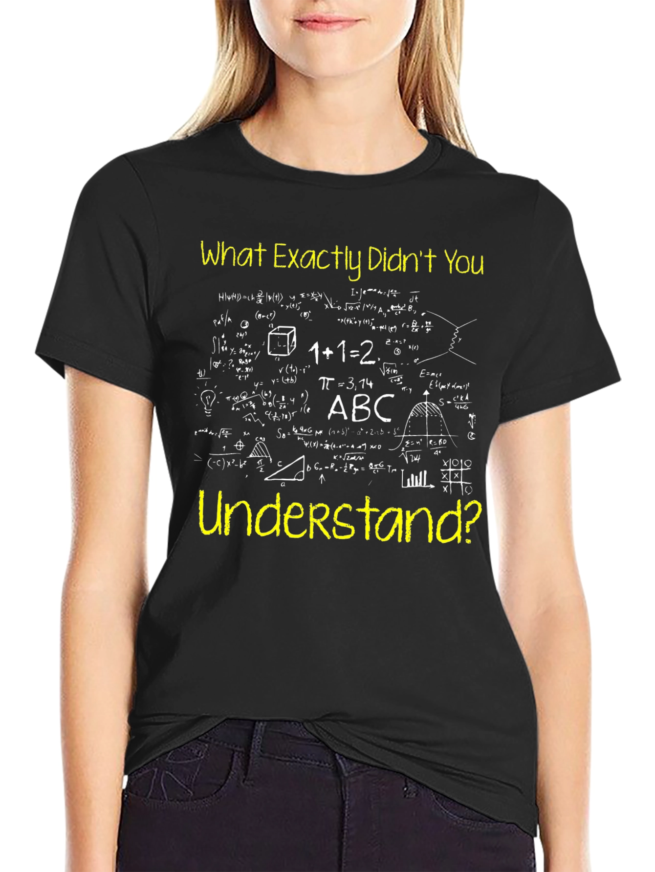 Black Math Formula T-Shirt - What Didn't You Understand? view 2