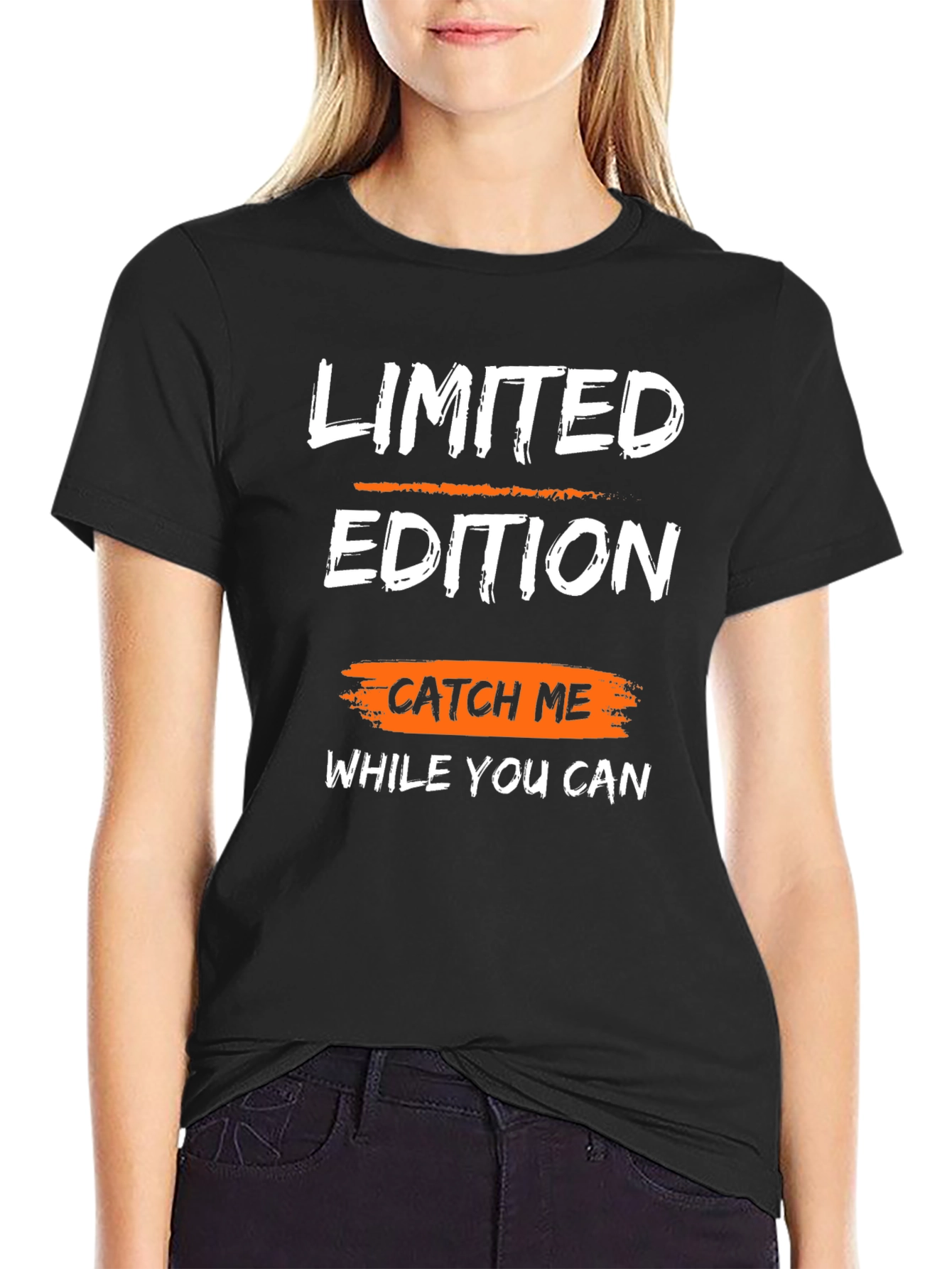 Black Limited Edition Catch Me Graphic Tee view 2