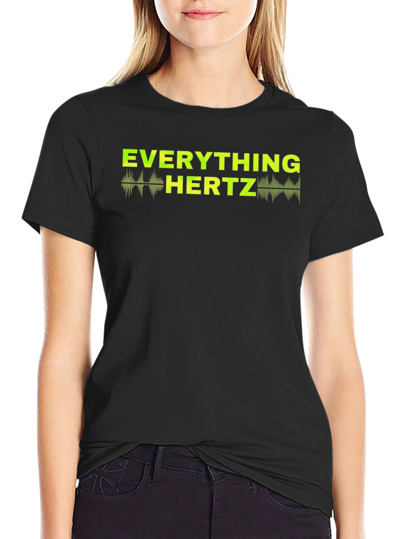 Black Everything Hertz Graphic T-Shirt - Black view 2