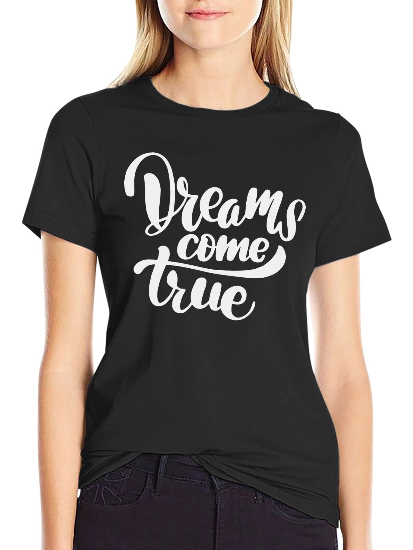 Black Dreams Come True Graphic T-Shirt view 2