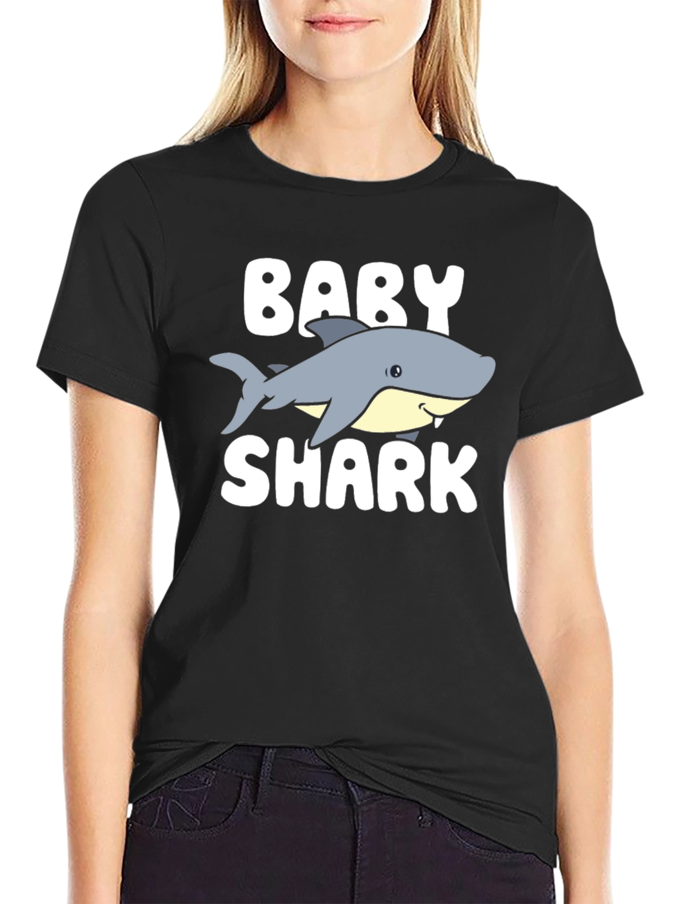 Black Baby Shark Graphic Tee view 2