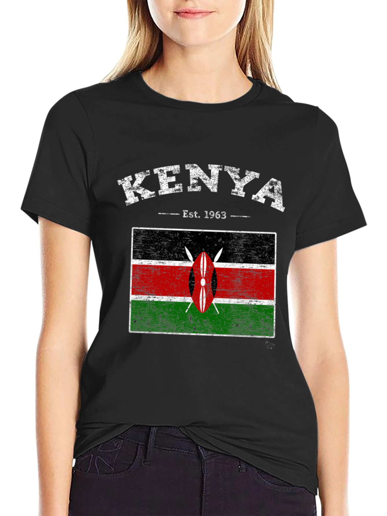 Kenya Flag Graphic T-Shirt - Est. 1963 - 2
