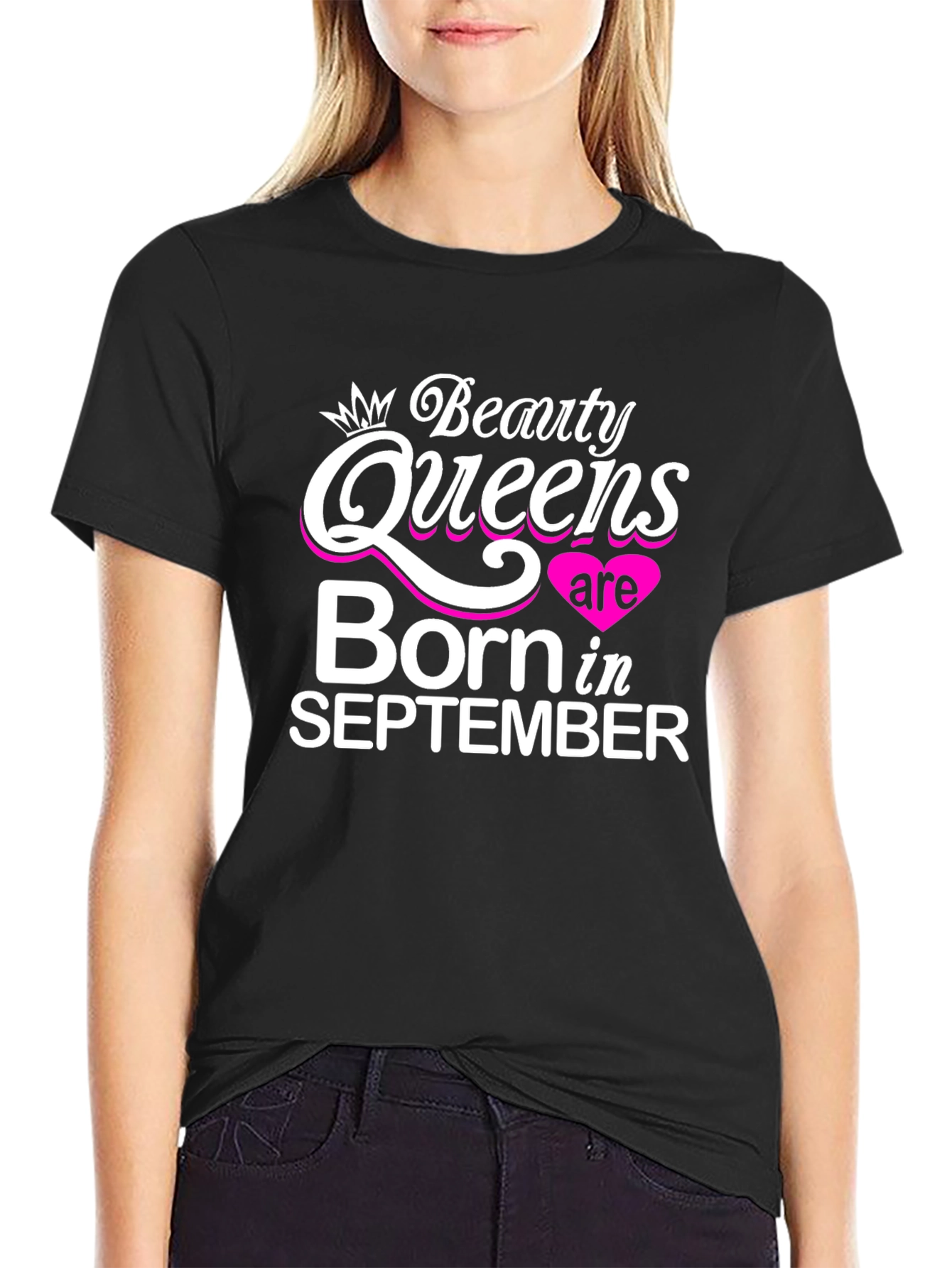 Black Beauty Queens Born in September T-Shirt view 2