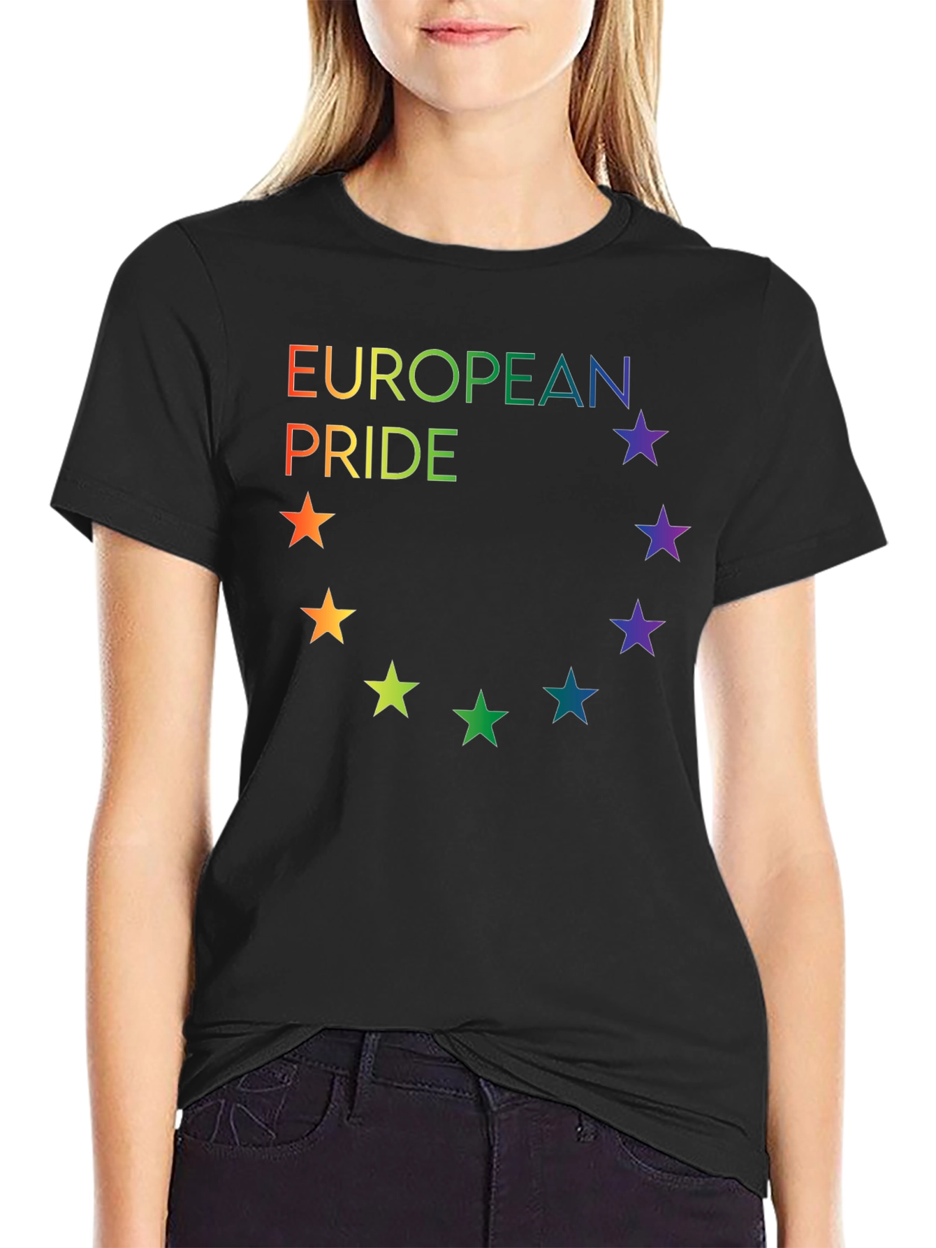 European Pride Rainbow Star T-Shirt - 2