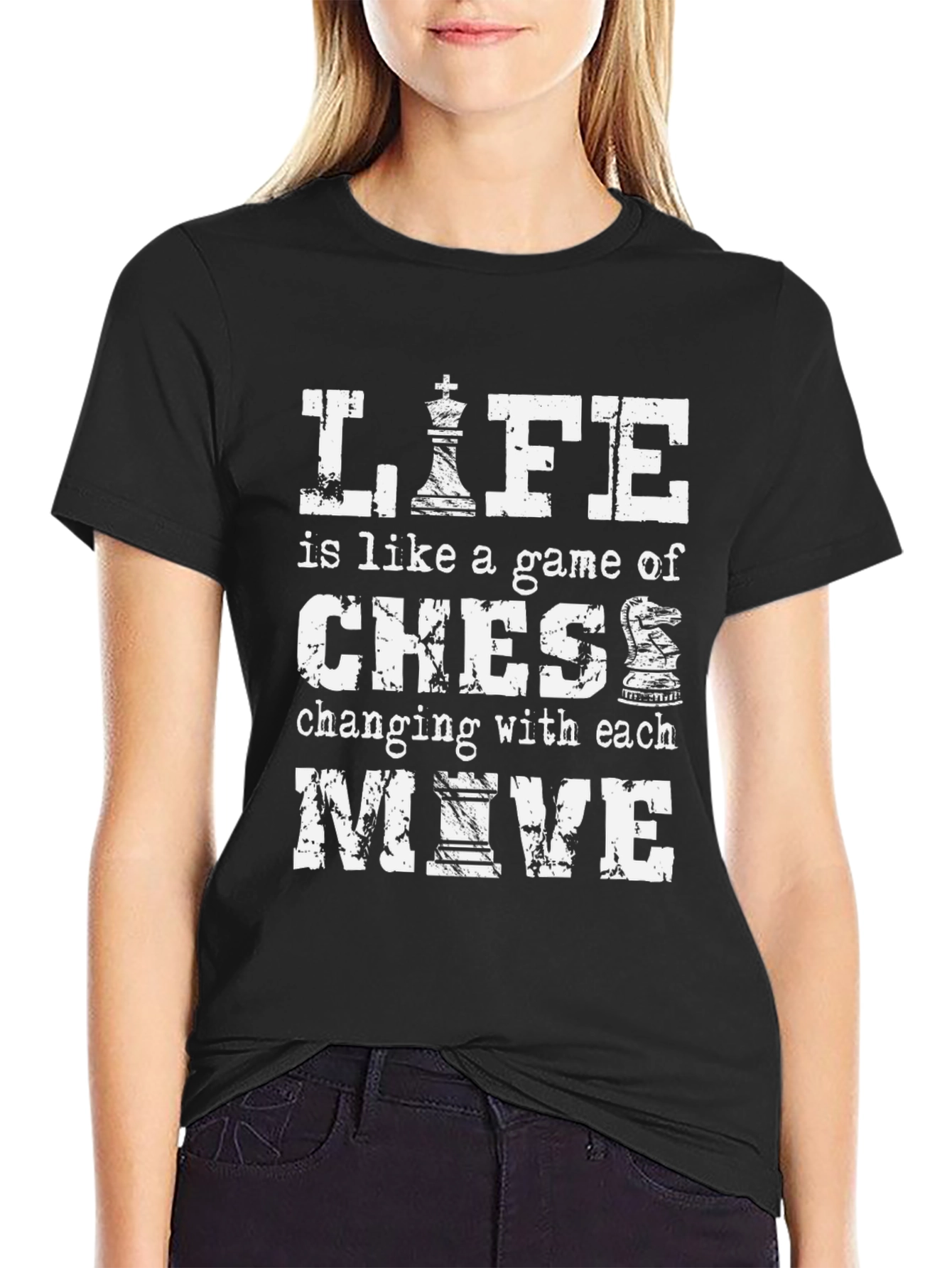 Life is Like Chess Graphic T-Shirt - 2