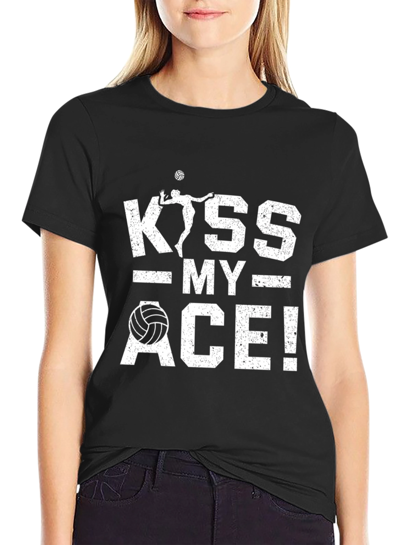 Kiss My Ace Volleyball Graphic T-Shirt - 2