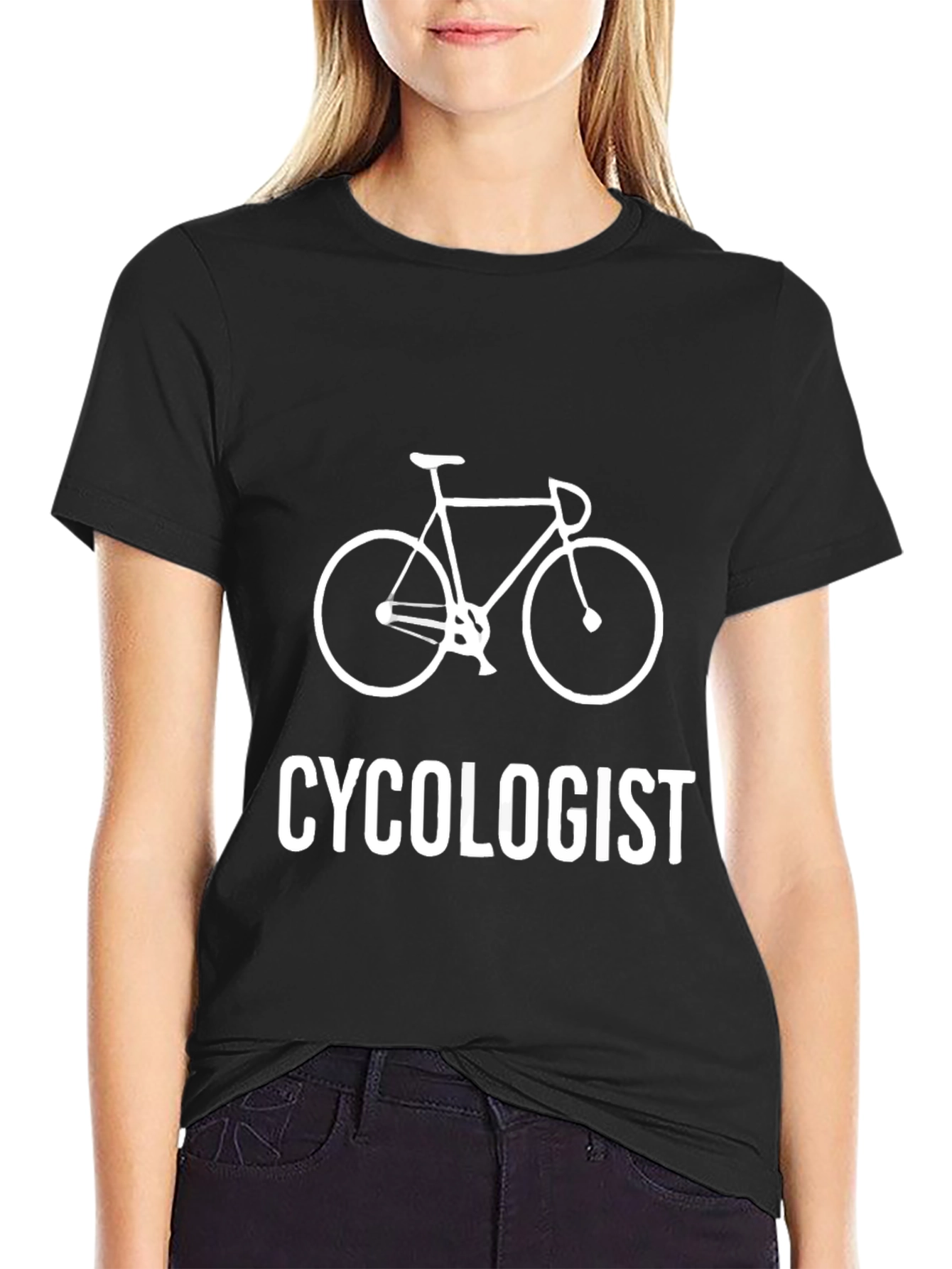 Black Cyclologist Graphic Tee - Ride On! view 2