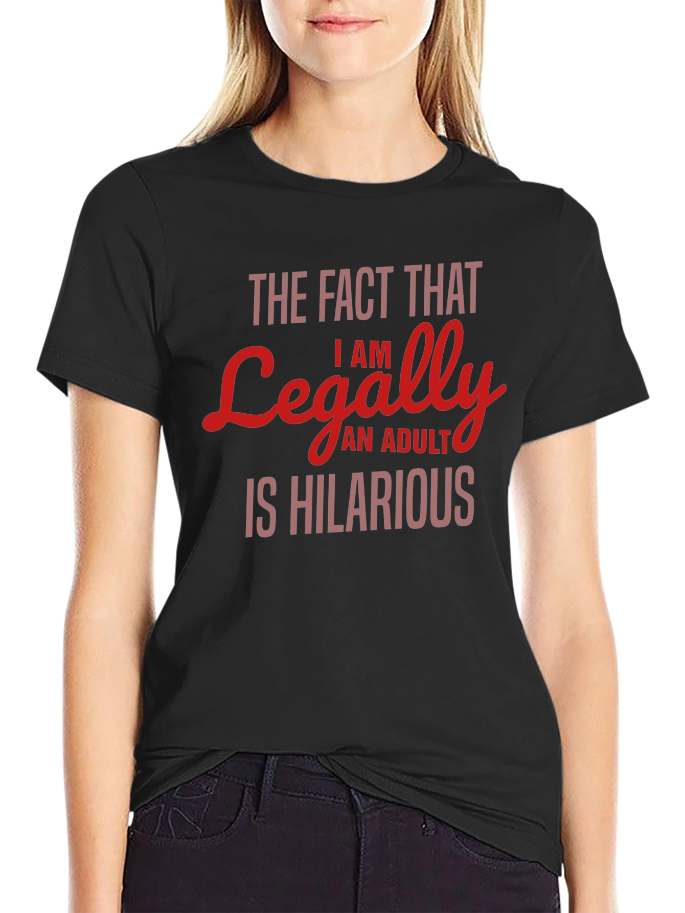 Black Funny Adult Humor T-Shirt view 2