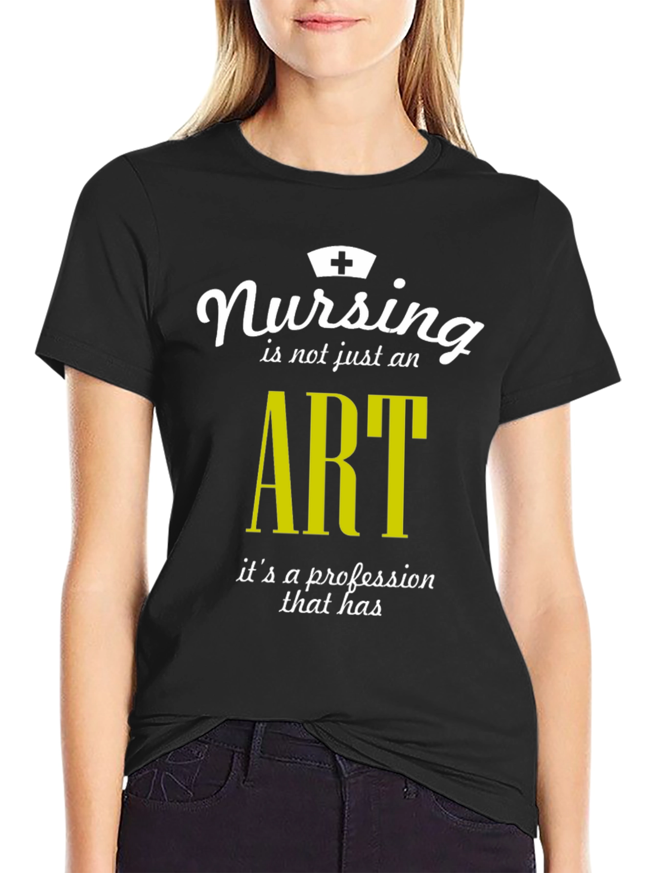 Black Nursing is an Art T-Shirt view 2