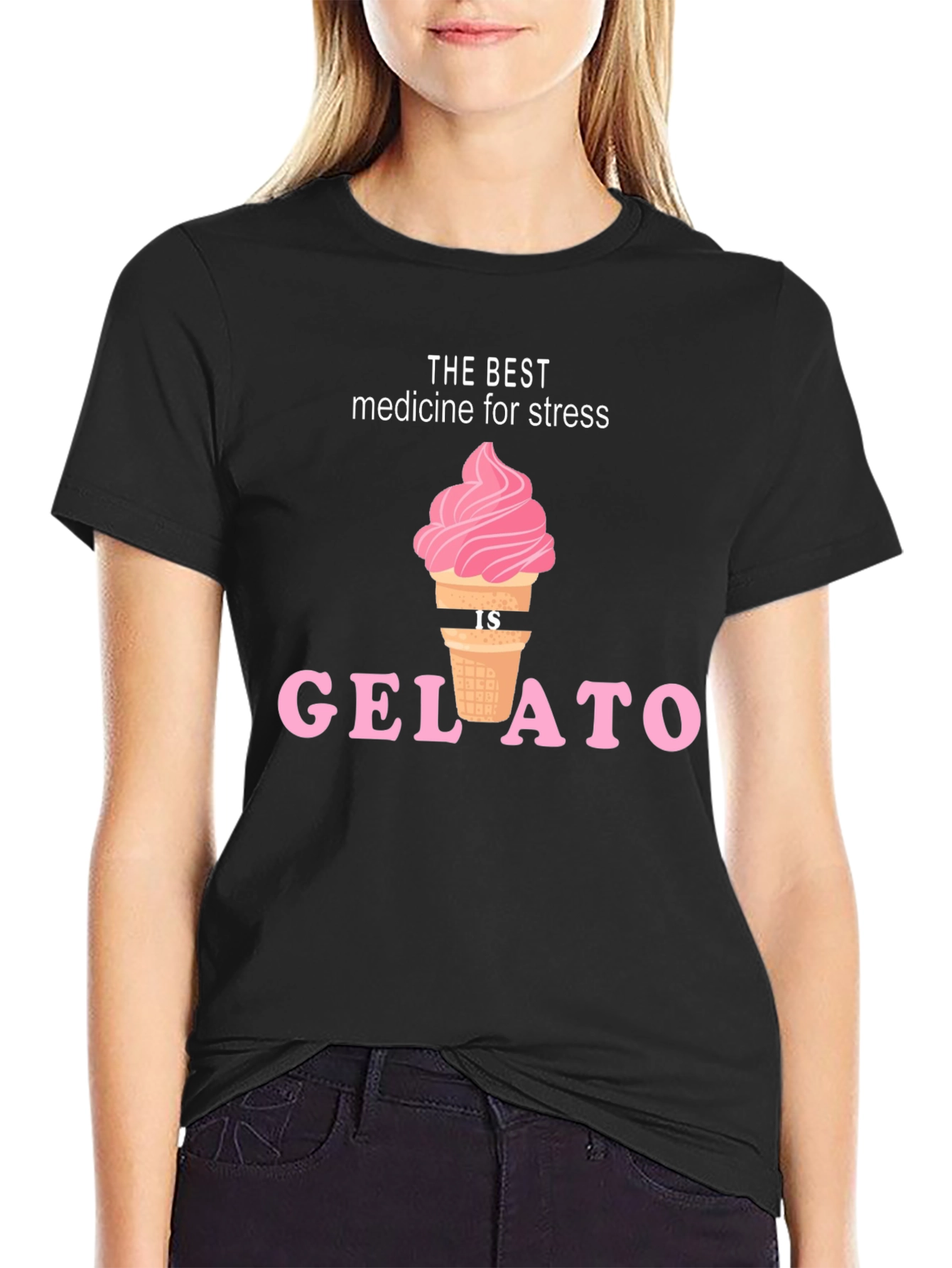 Black Gelato is the Best Medicine T-Shirt view 2