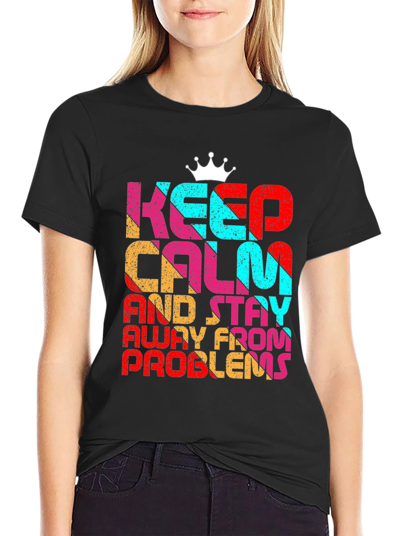 Black Keep Calm T-Shirt view 2