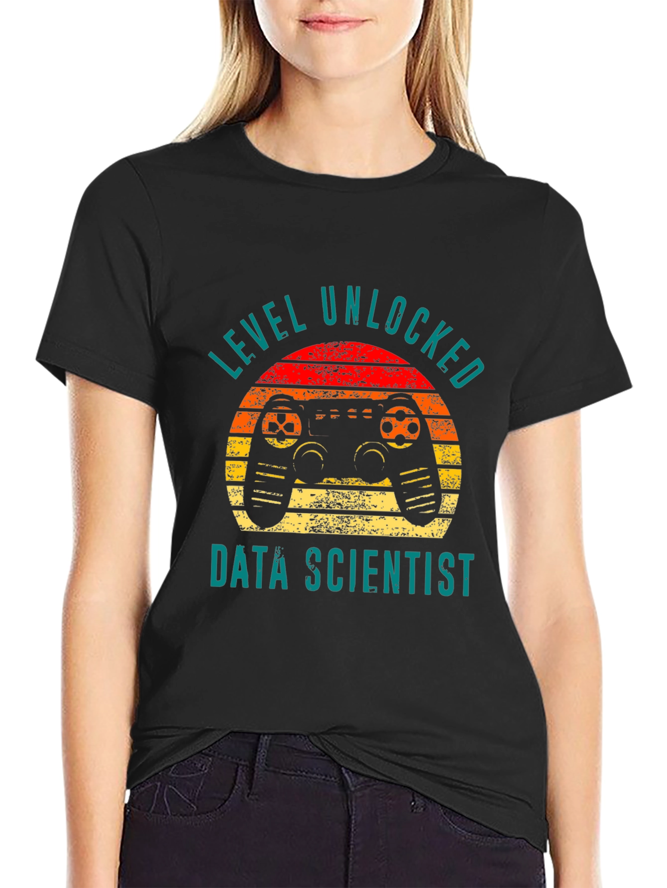 Black Level Unlocked Data Scientist T-Shirt view 2