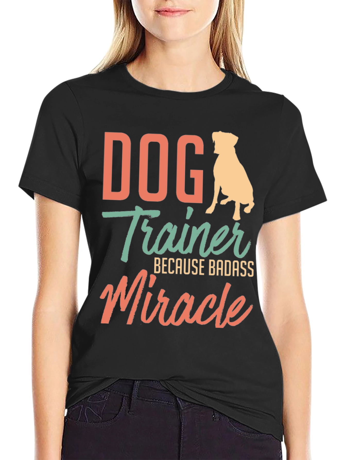 Black Dog Trainer Badass Miracle T-Shirt view 2