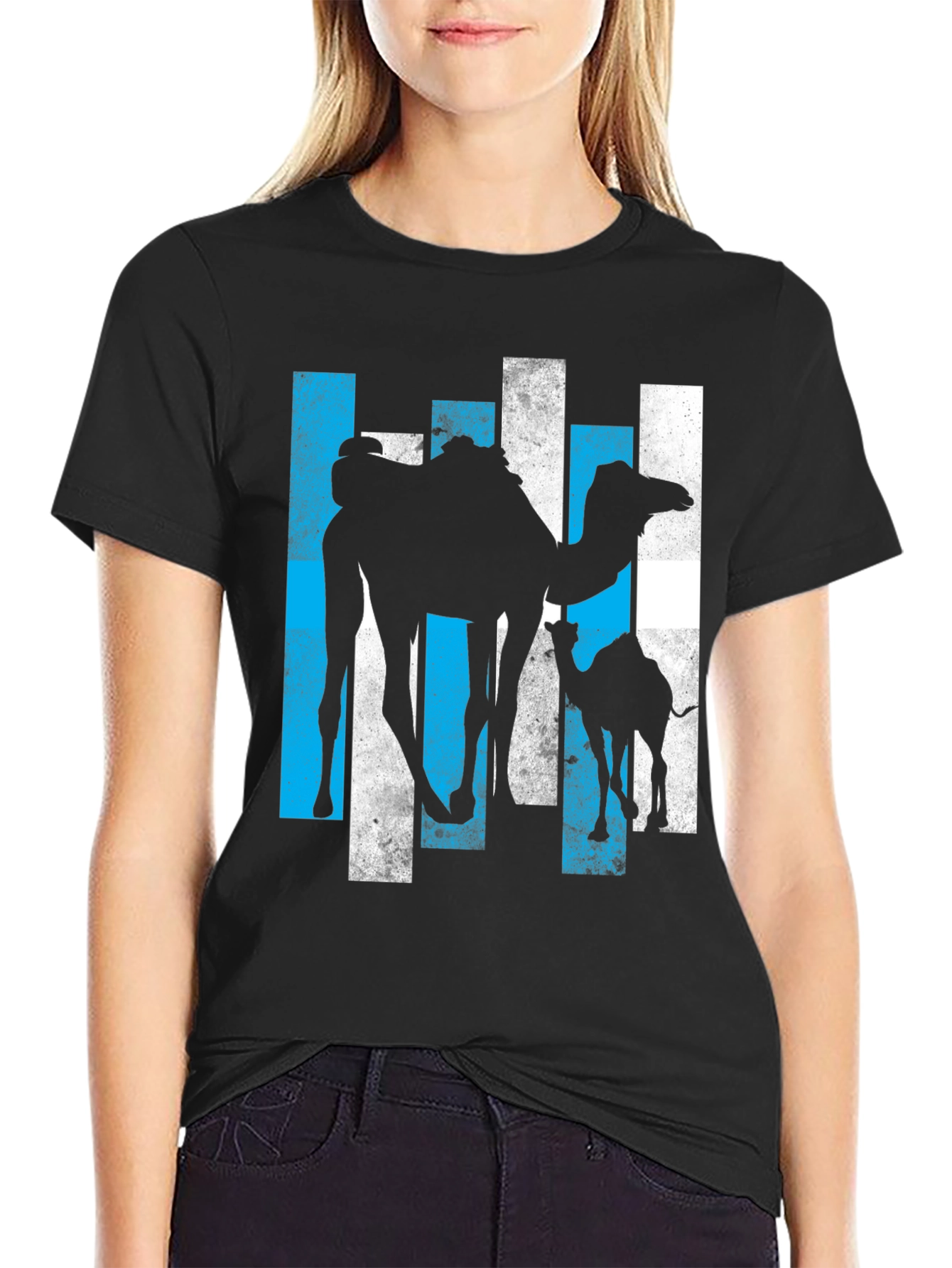 Black Camel Silhouette Graphic Tee view 2