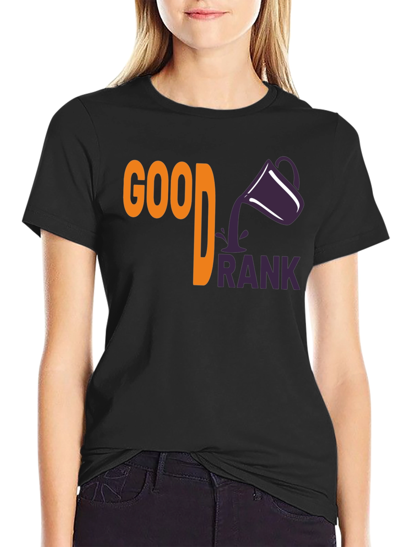 Black Good Drank T-Shirt - Stylish Graphic Tee view 2